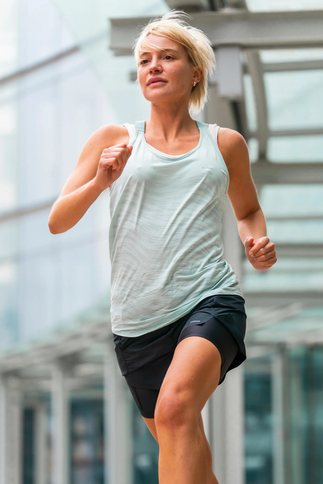 Kiprun Women's Run 500 2-in-1 Compression Running Shorts