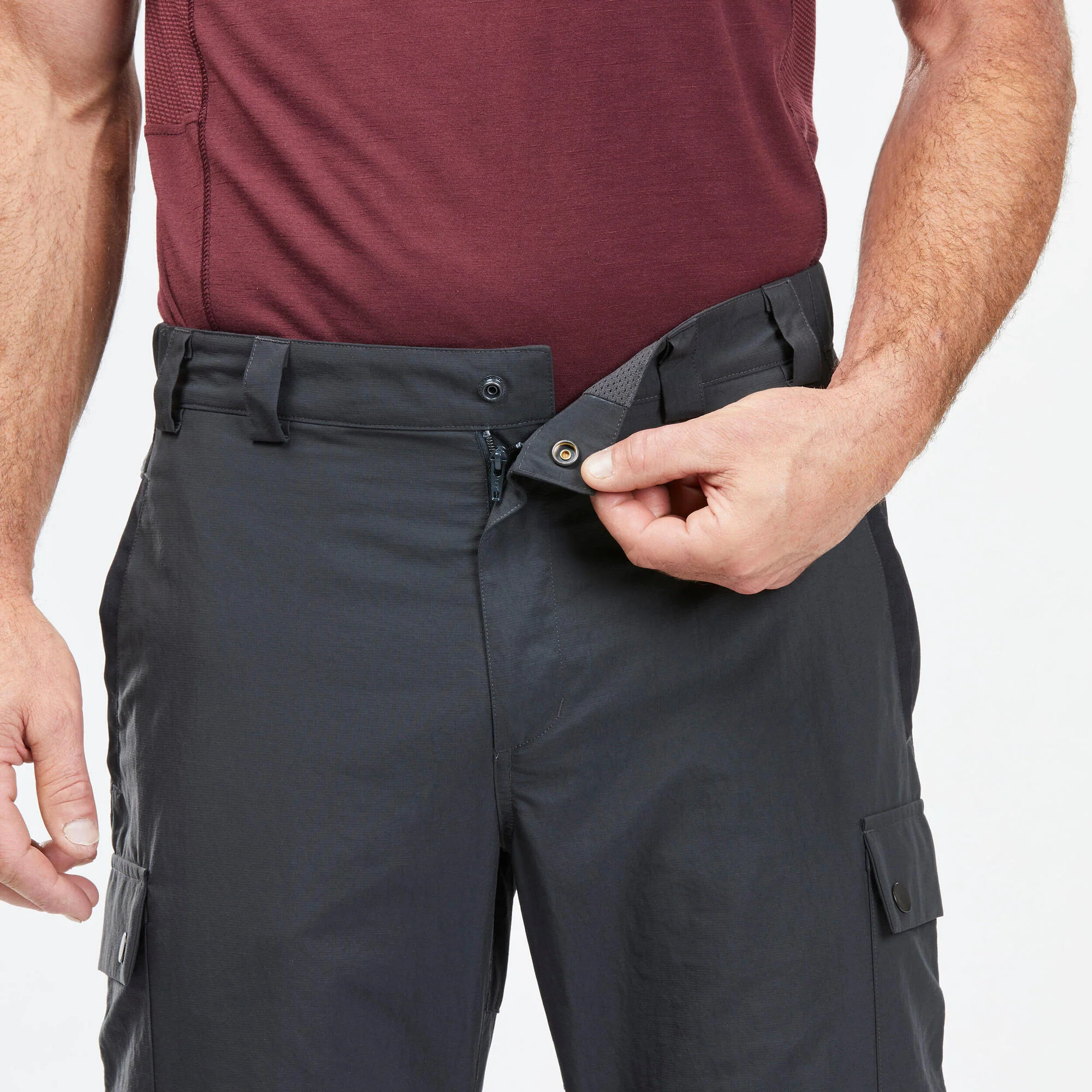 Forclaz Men's MT100 2-in-1 Zip-Off Hiking Pants