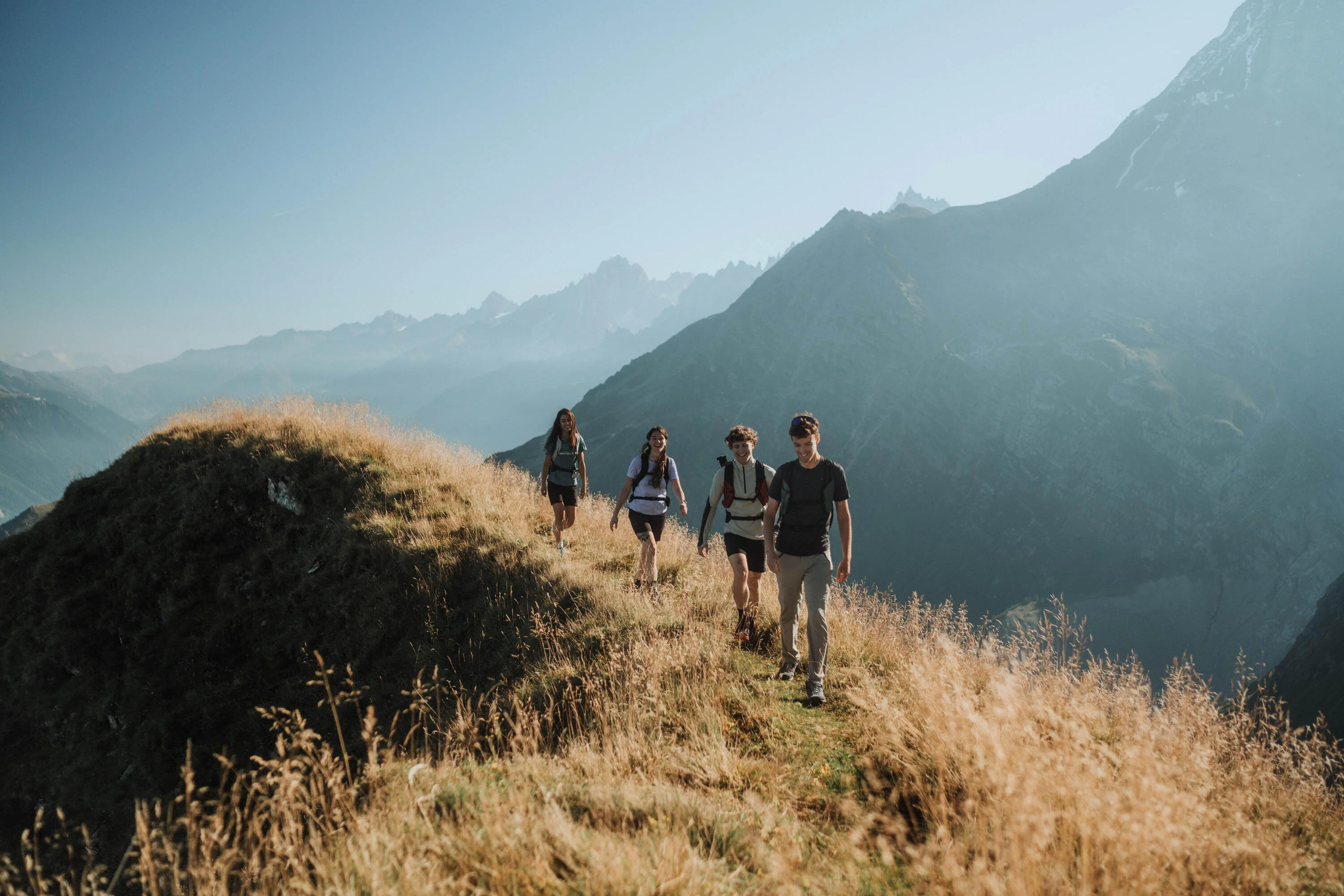 Quechua Men's Hiking Synthetic Short-Sleeved T-Shirt MH100