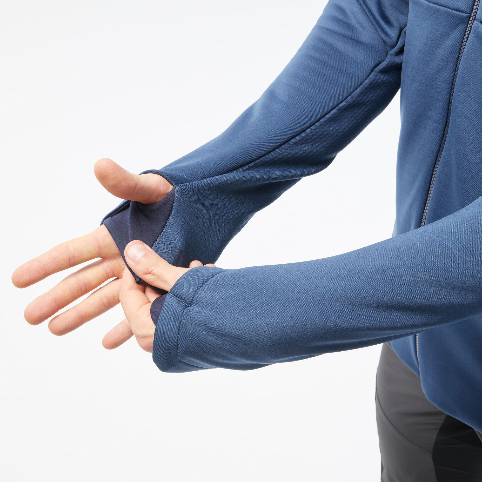 Quechua Men's MH520 Hood Hiking Fleece Jacket