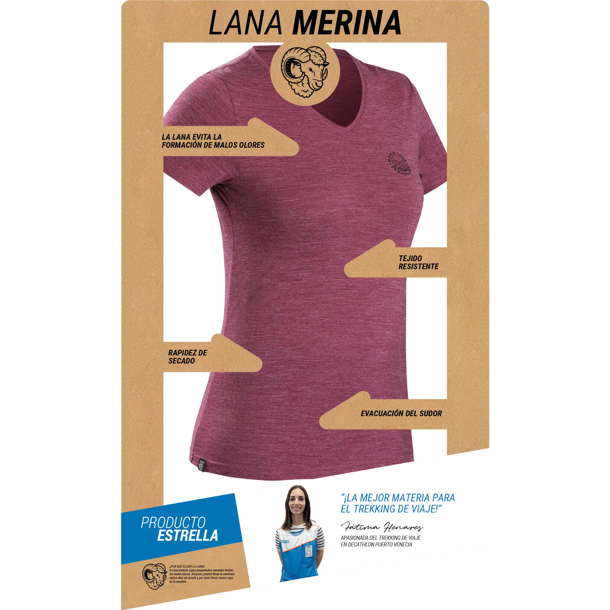 Simond Women's Travel 500 Merino Wool T-Shirt