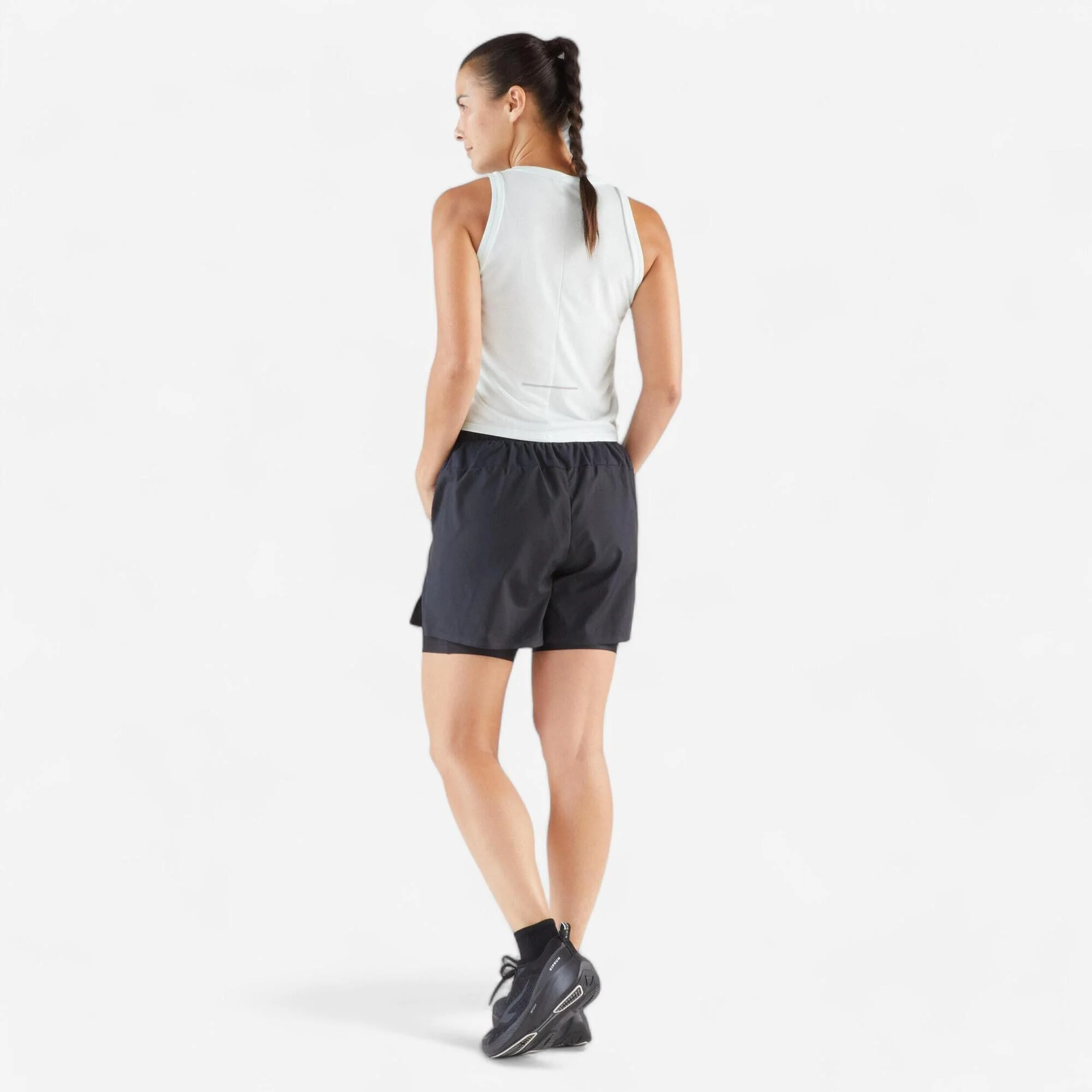 Kiprun Women's Run 500 2-in-1 Compression Running Shorts