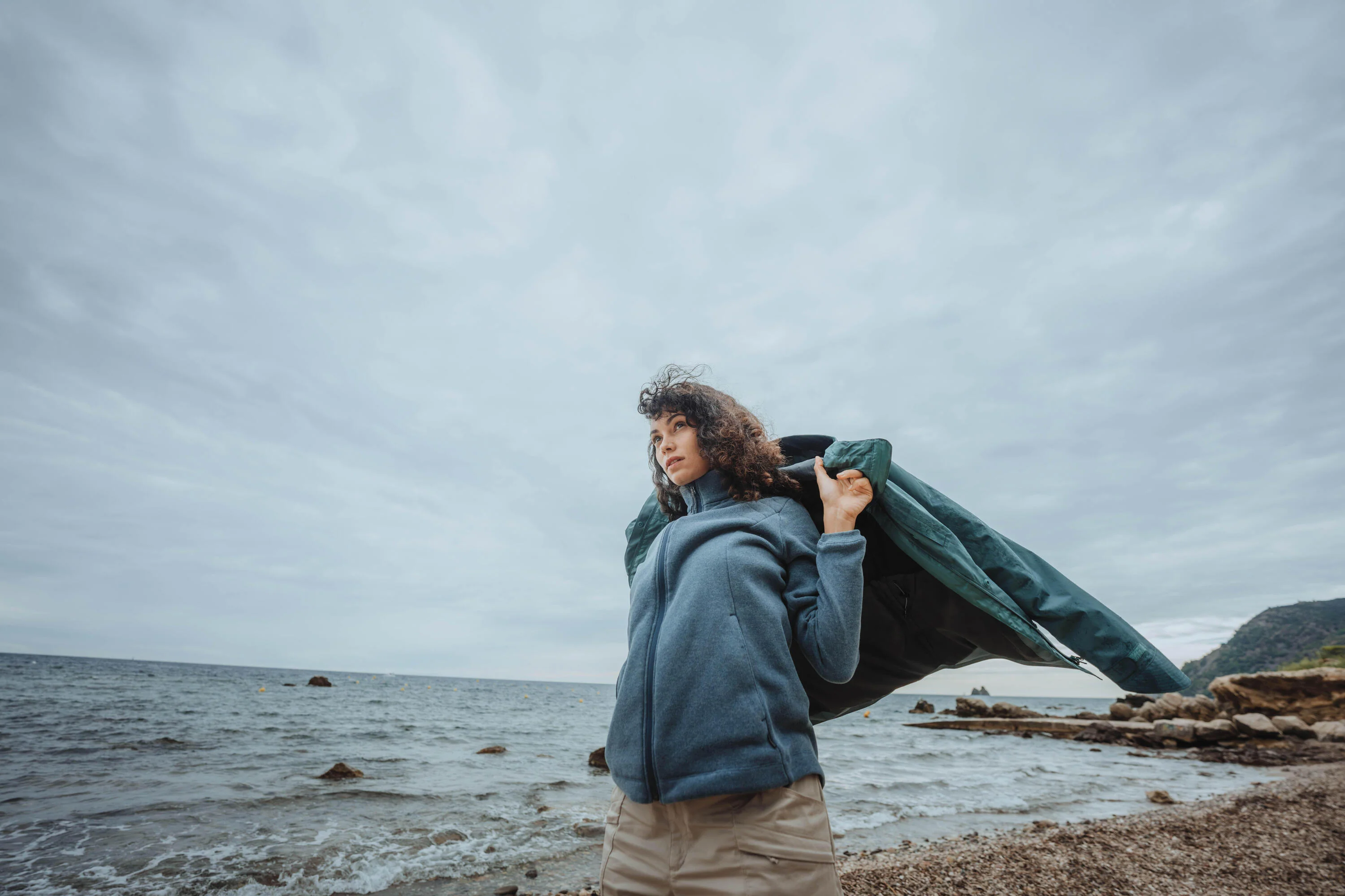 Quechua Women’s NH500 Waterproof Hiking Rain Jacket