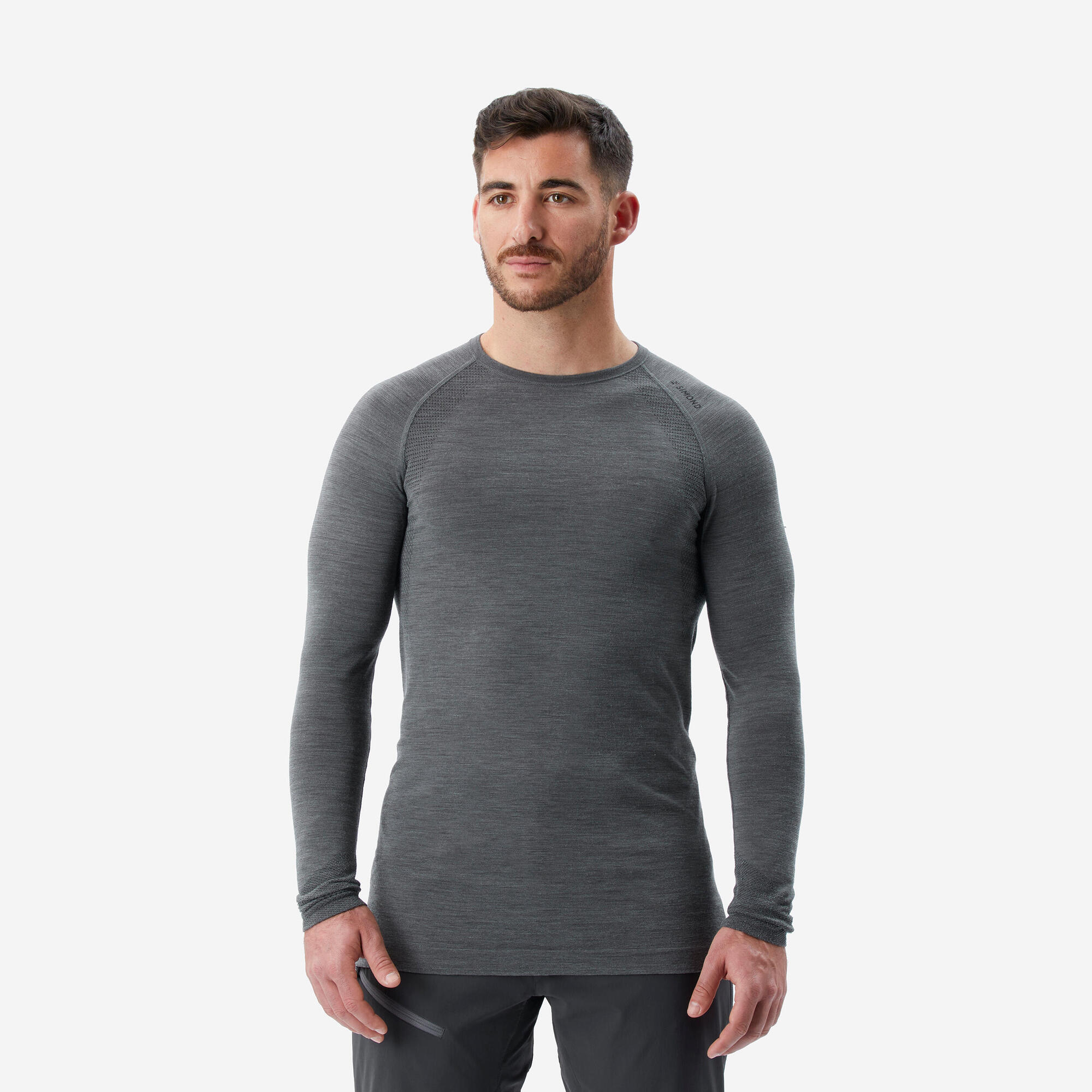 Simond Men's Alpinism Seamless Wool Long-Sleeve Shirt