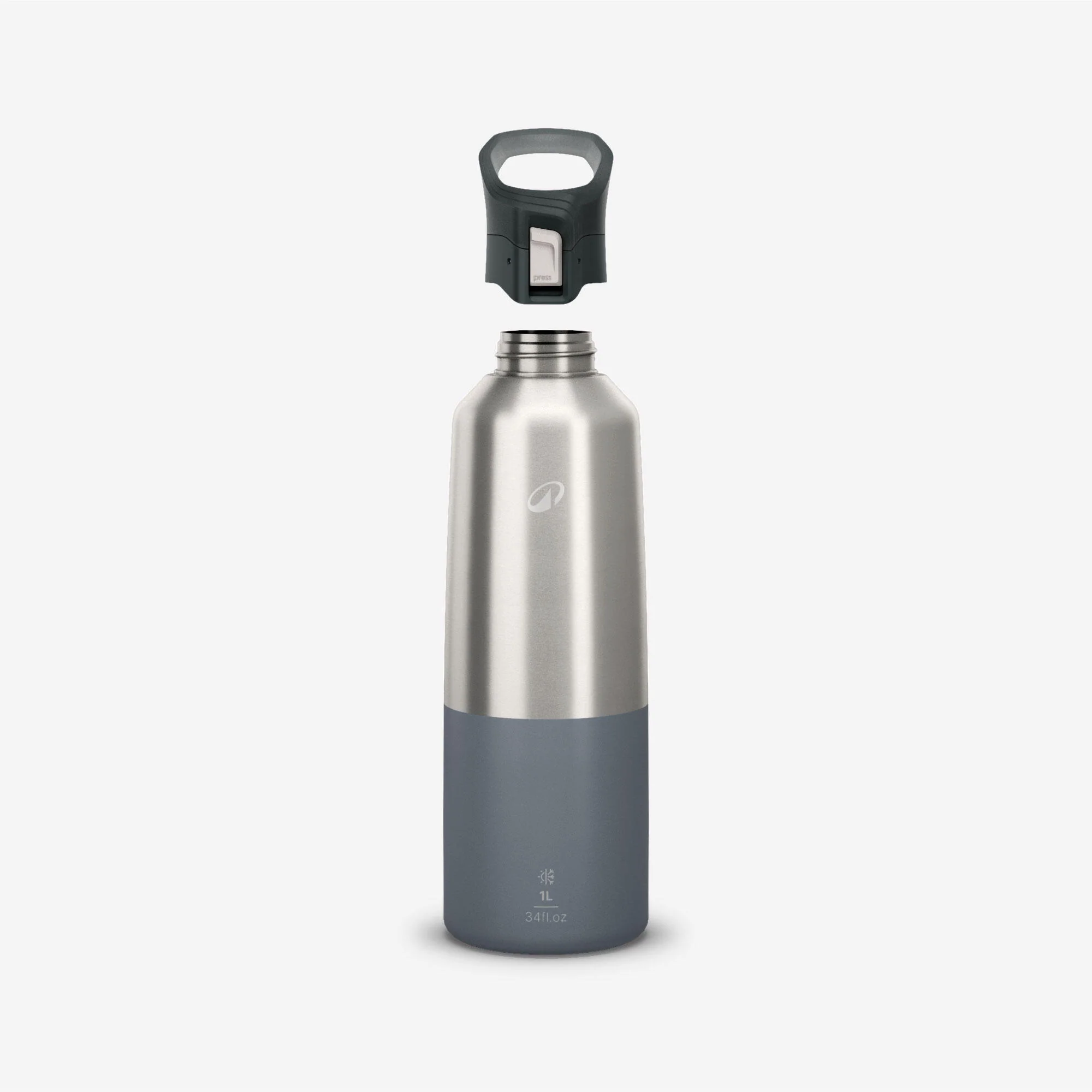 Quechua MH900 Double-Wall Insulated 1 L Water Bottle