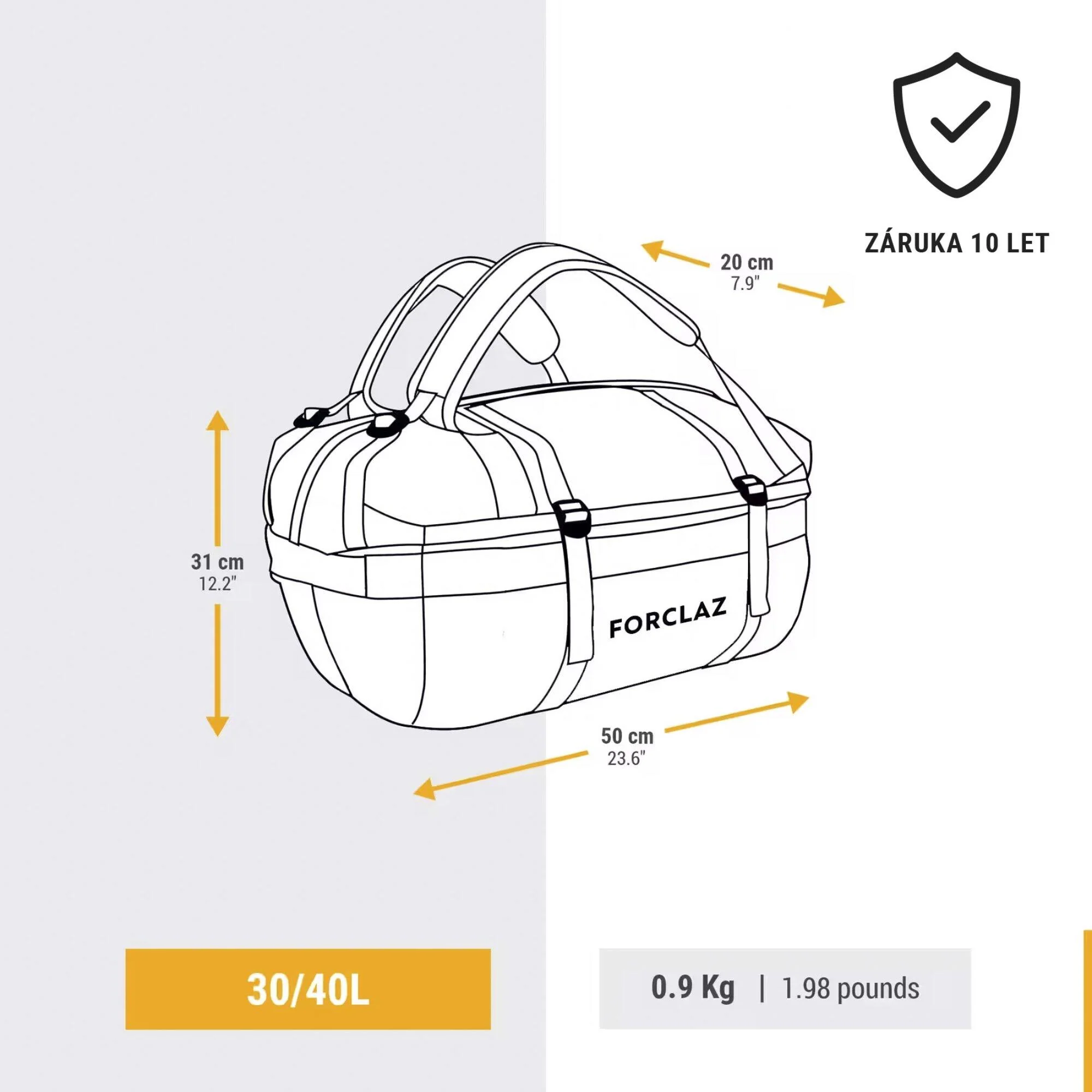 Simond 500 Extend 30-40 L Duffel Bag