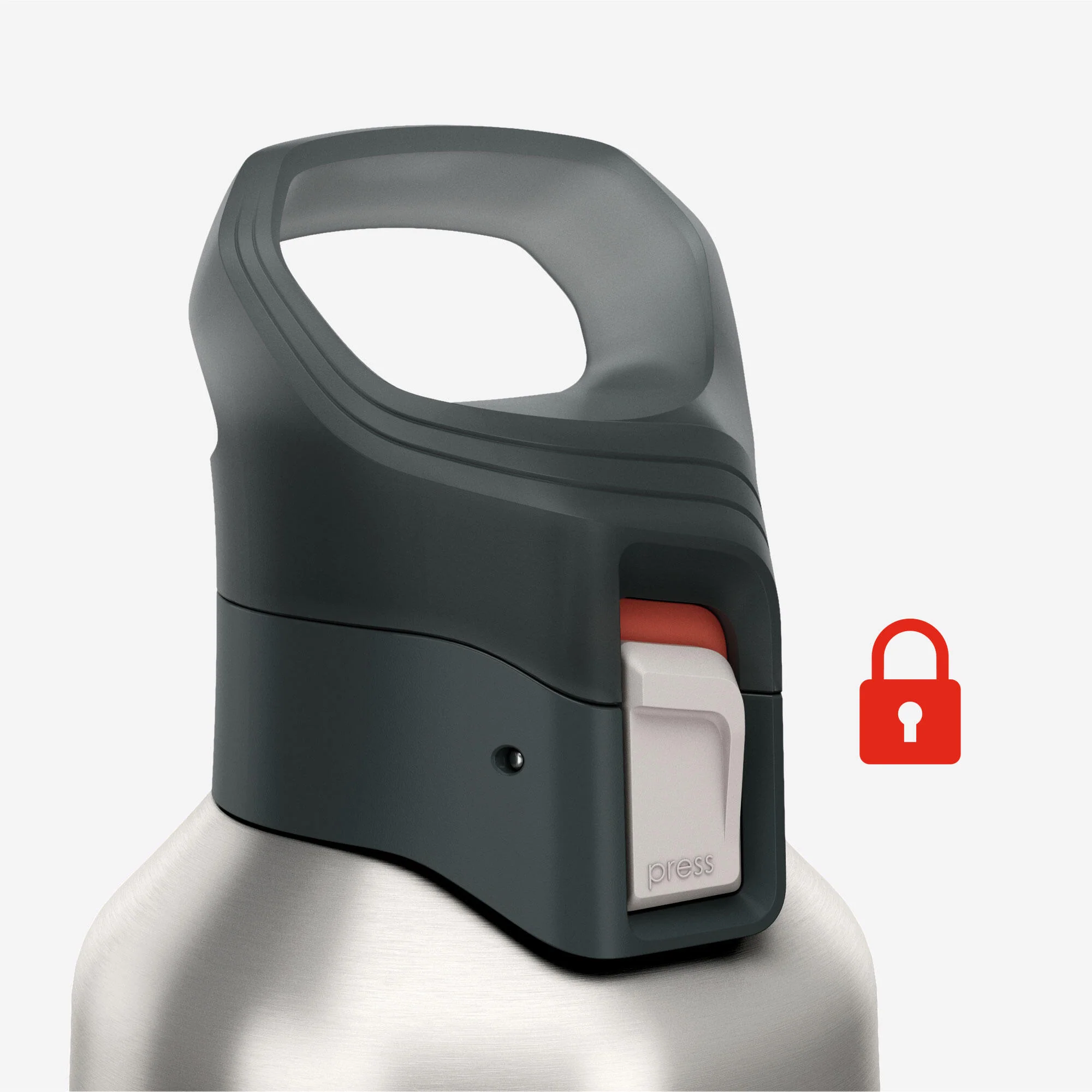 Quechua MH900 Double-Wall Insulated 1 L Water Bottle