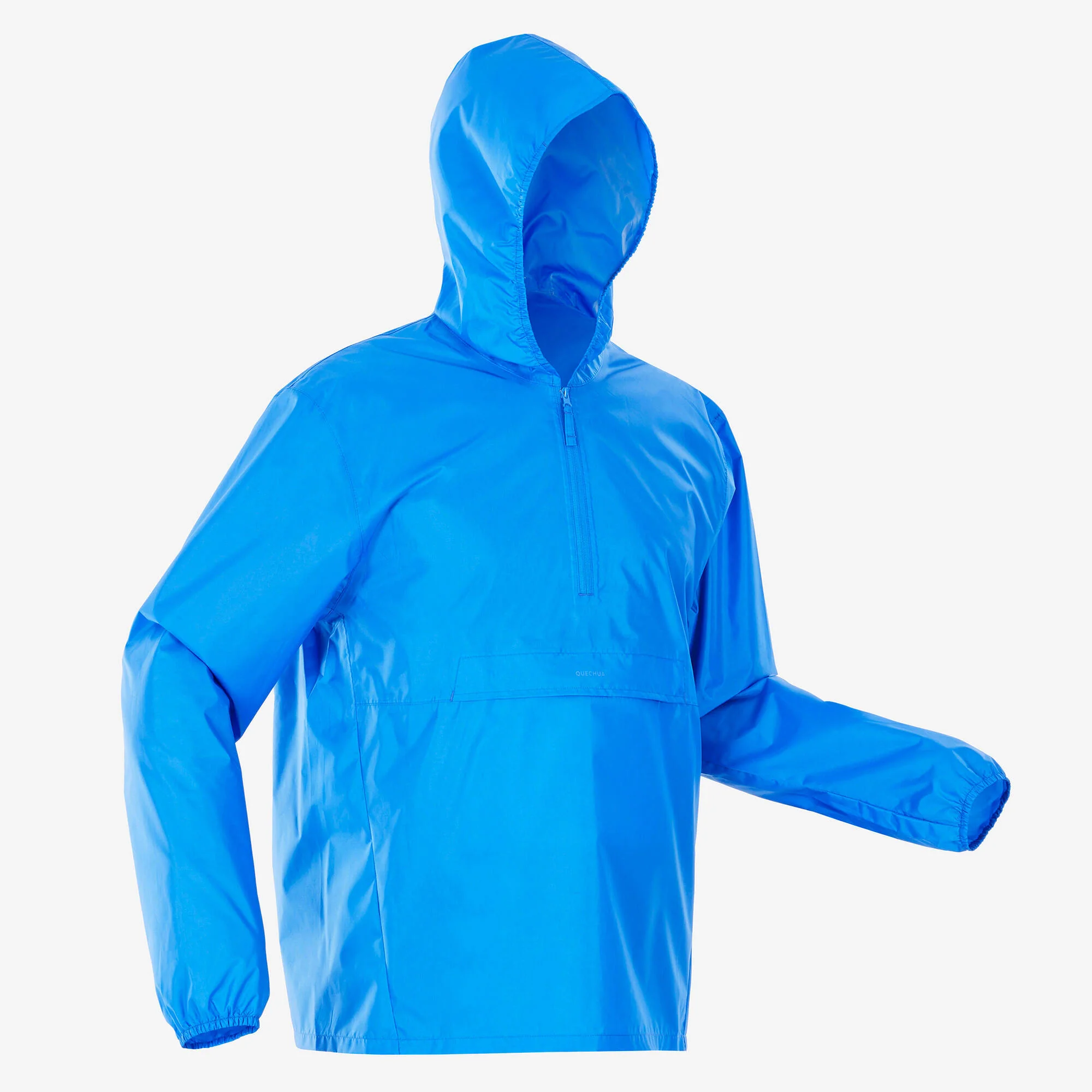 Quechua Men's Raincut Half-Zip Waterproof Rain Jacket