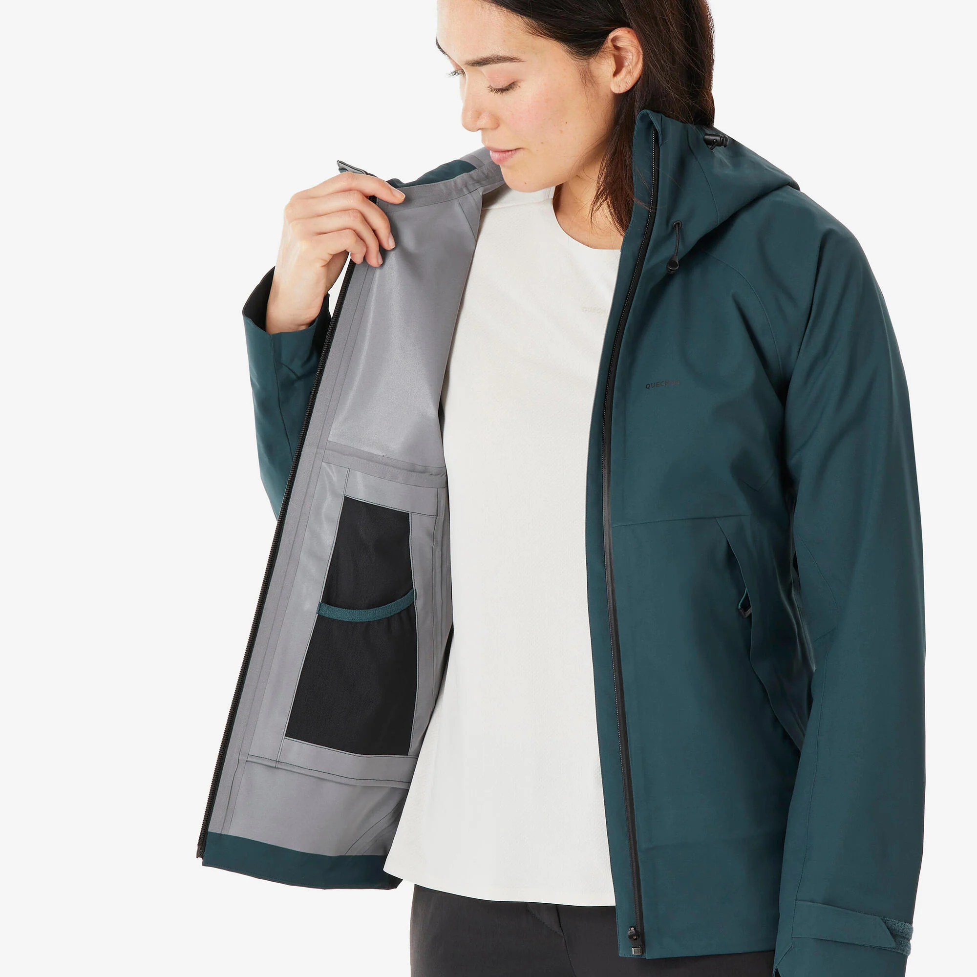 Quechua Women's MH500 Lightweight Waterproof Hiking Jacket