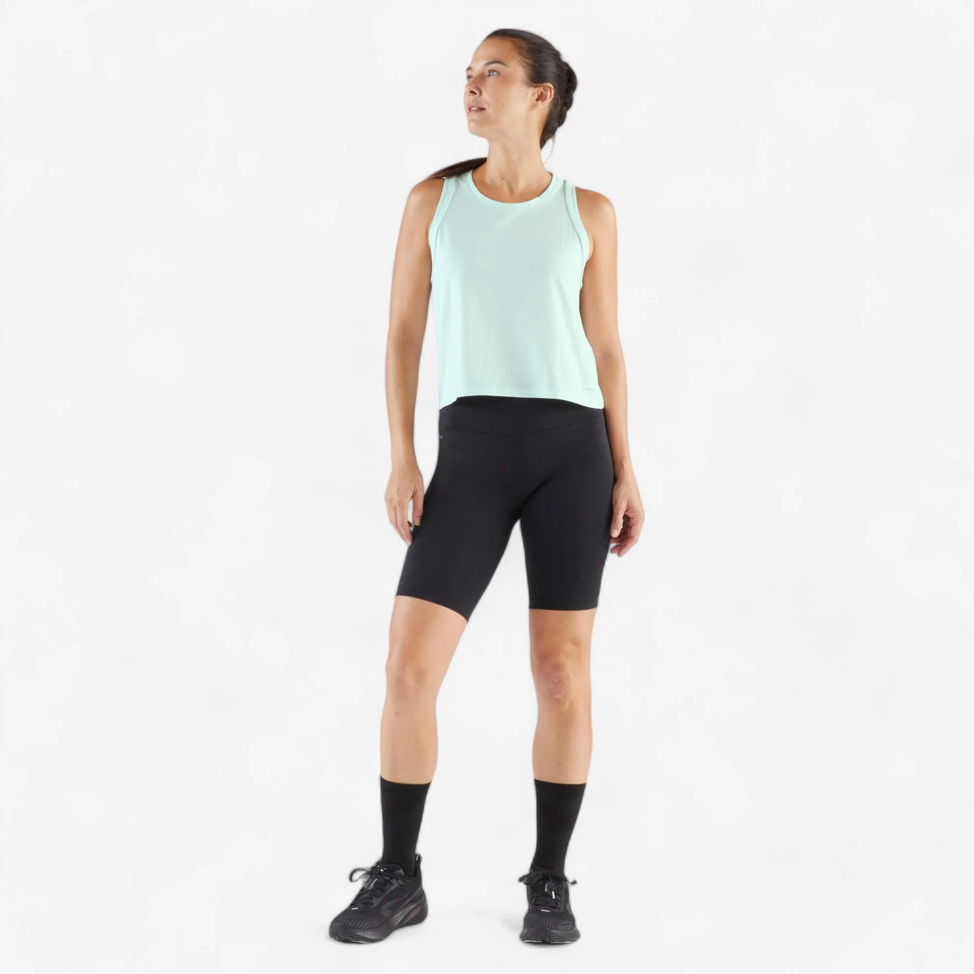 Kiprun Run 500 Women's Cropped Running Tank Top