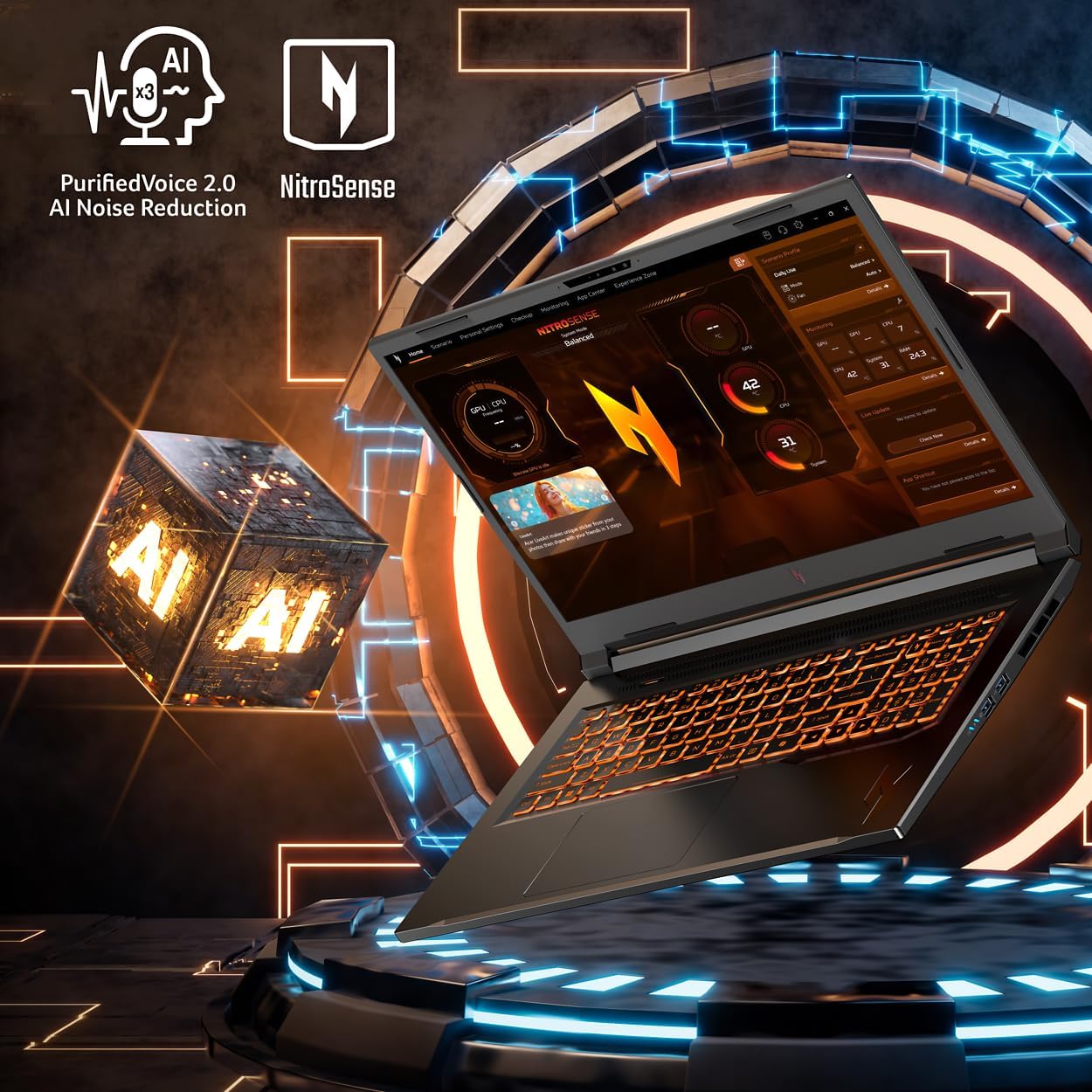 acer Nitro V 17 AI Gaming Laptop