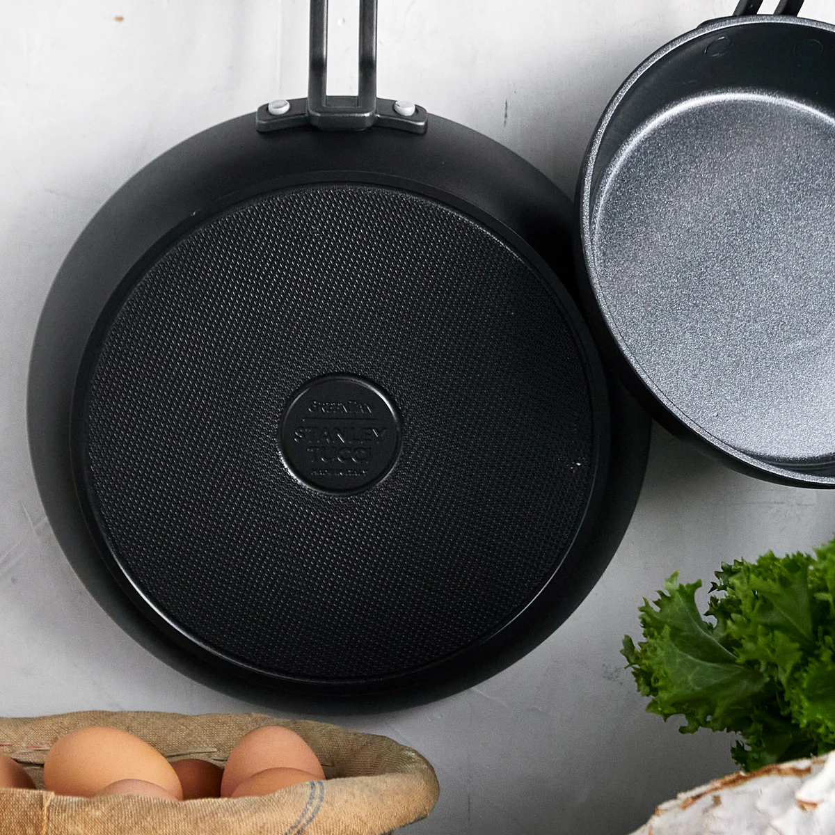 Stanley Tucci™ Ceramic Nonstick 8 and 10 Frypan Set | Milano Black