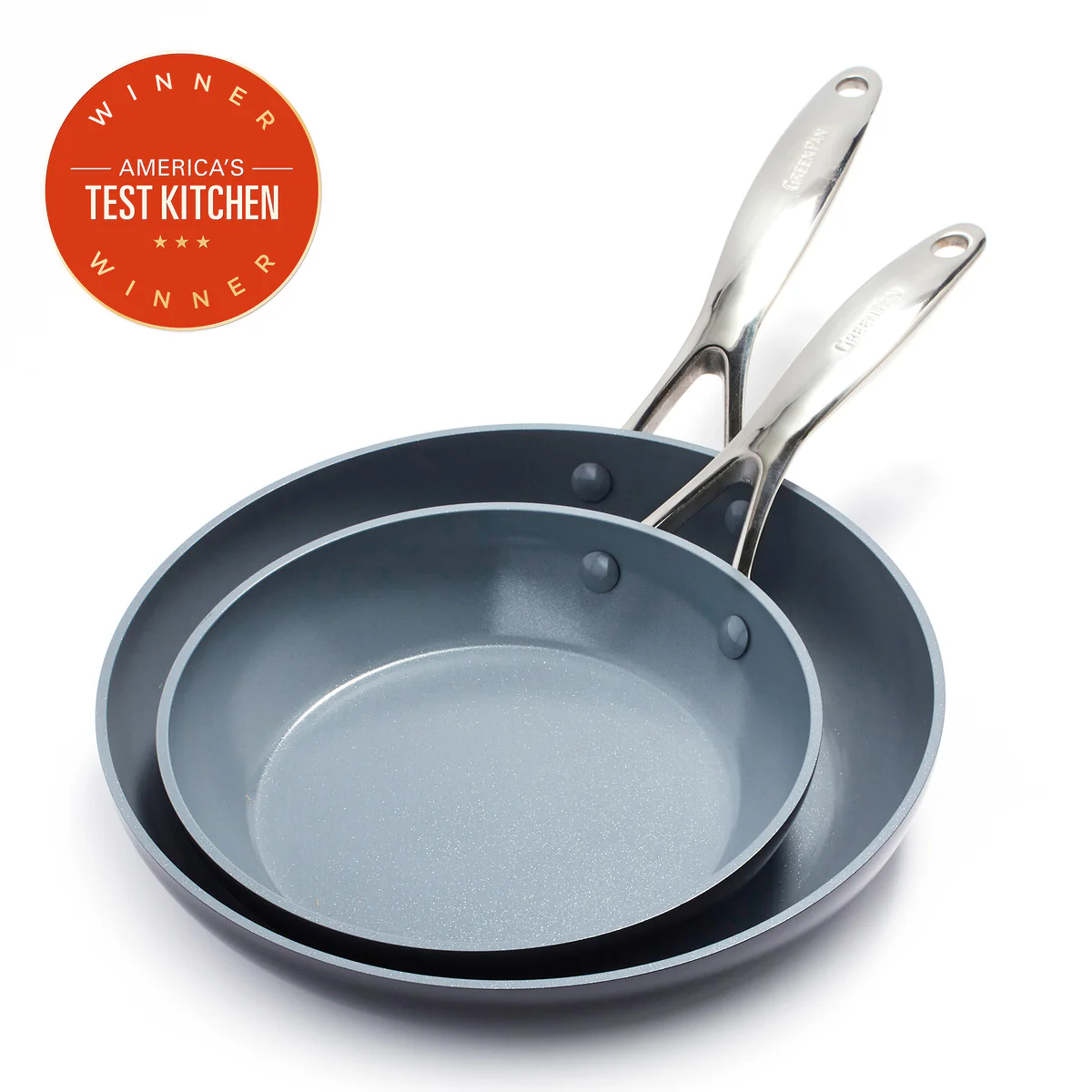 Valencia Pro Ceramic Nonstick 8 and 10 Frypan Set