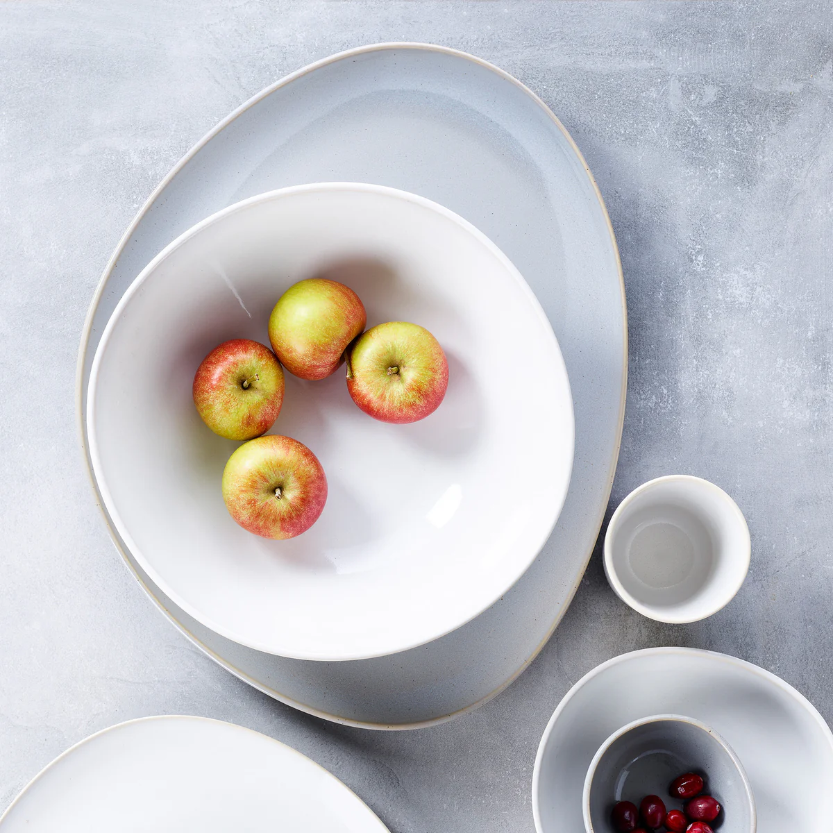 Keltum Glazed Stoneware 15 Serving Plate | Gray