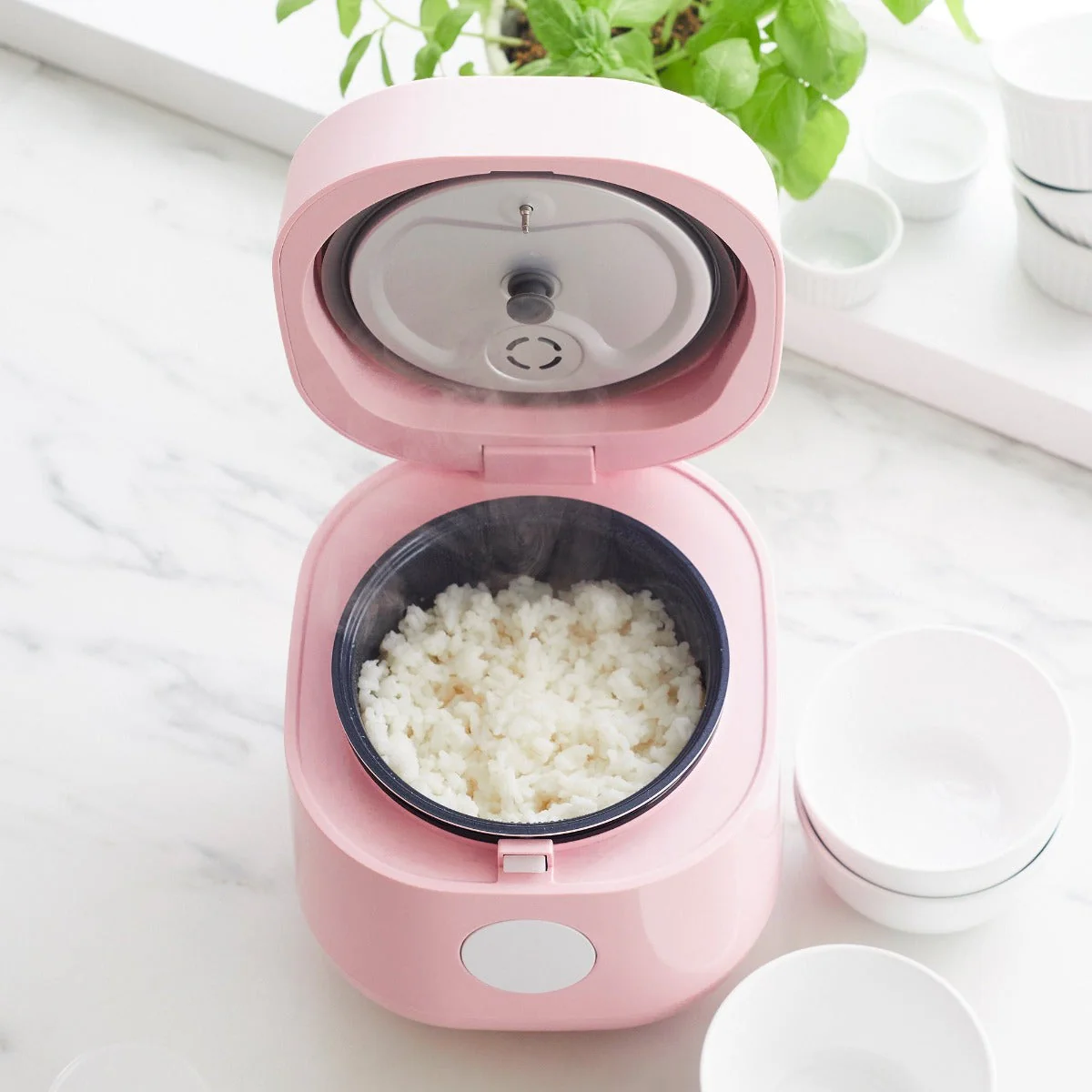 GreenLife 4-Cup Rice & Grains Cooker | Pink