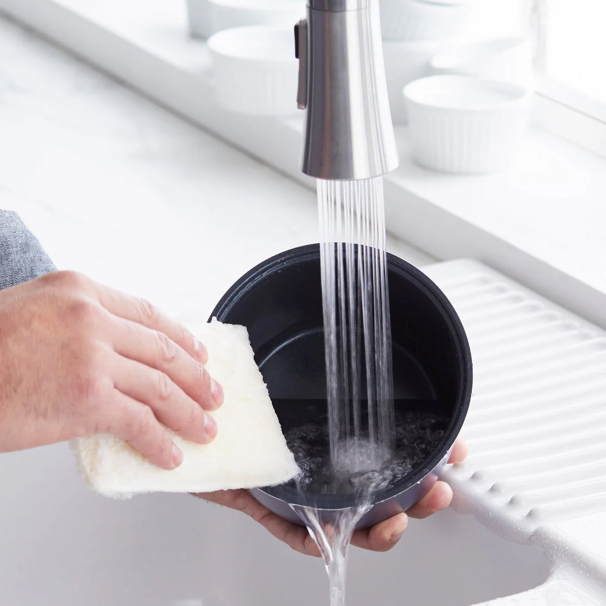 GreenLife 4-Cup Rice & Grains Cooker | White