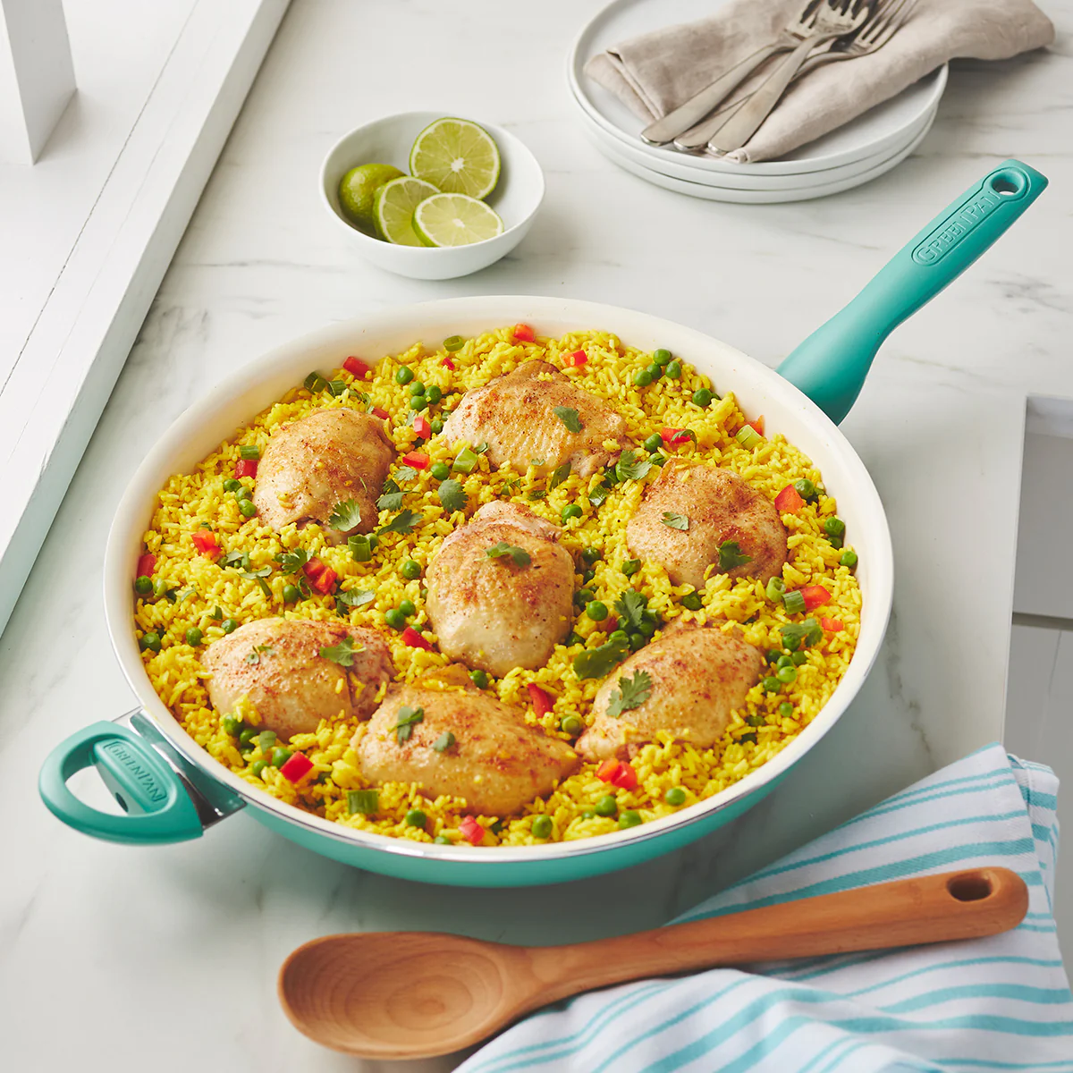 Rio Ceramic Nonstick 13.5 Frypan | Turquoise