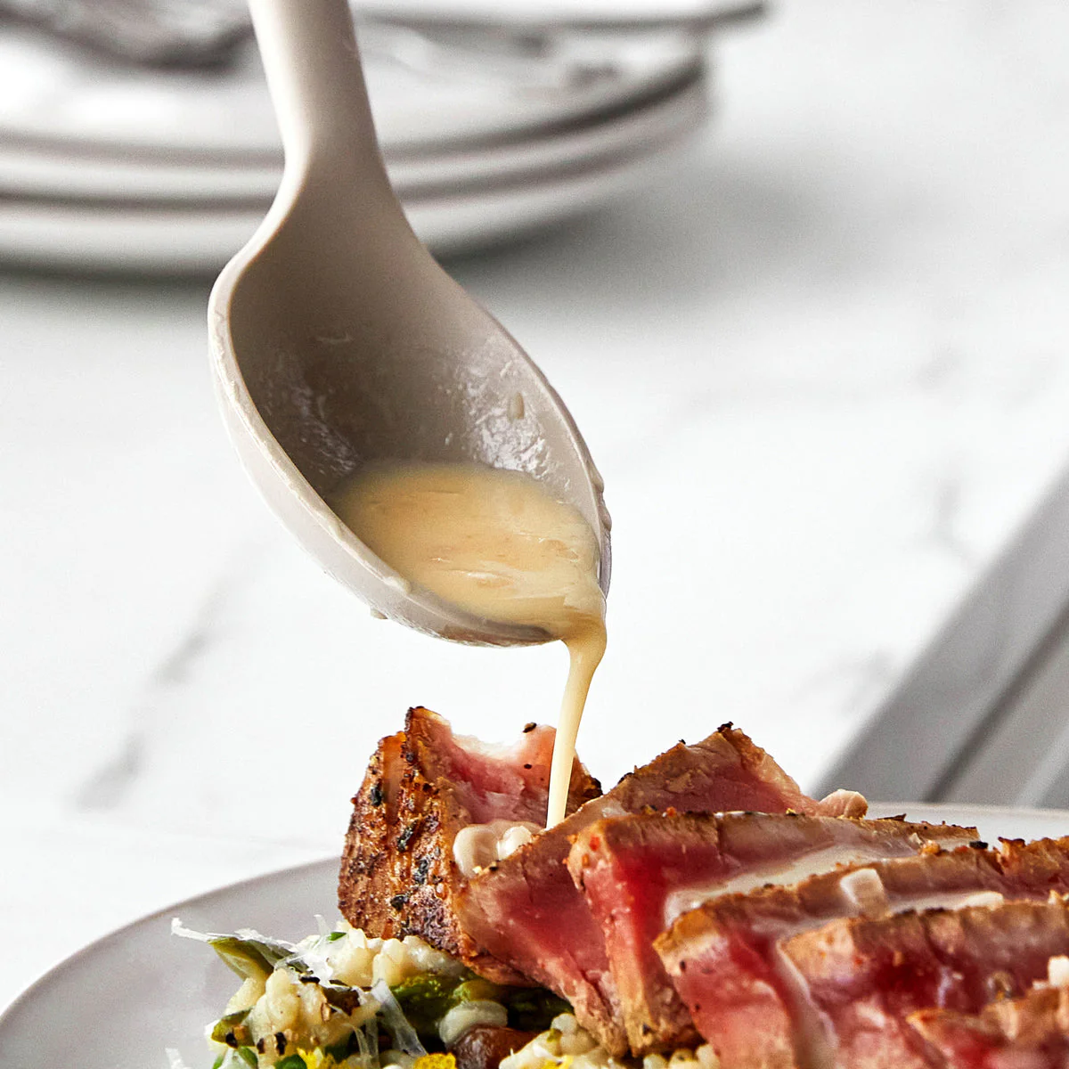 Platinum Silicone Ultimate Spoon | Taupe