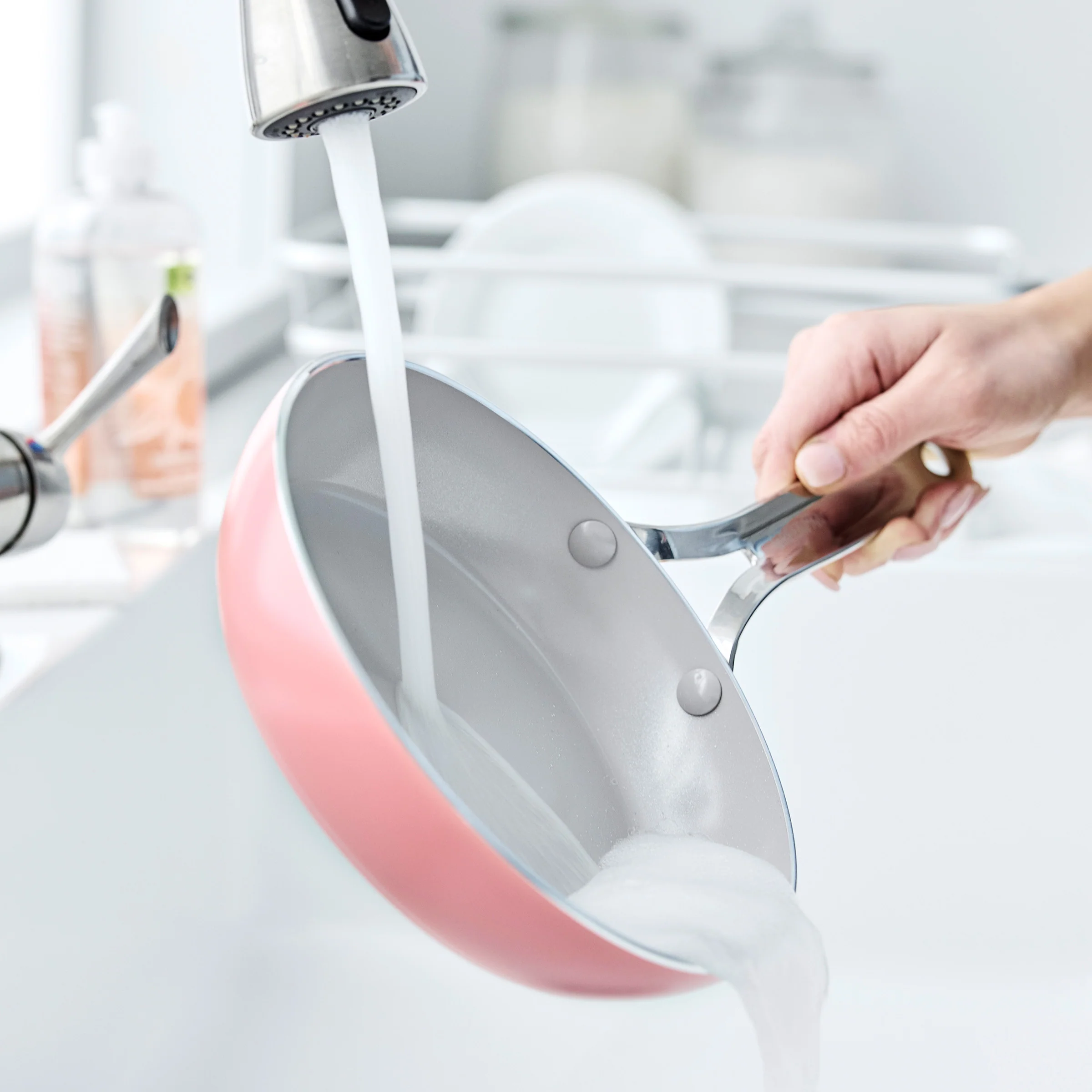 Nova Ceramic Nonstick 8 and 10 Frypan Set | Coral