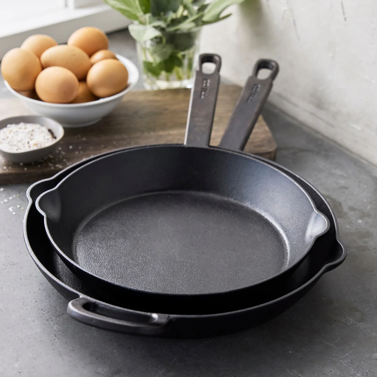 Bobby Flay by GreenPan 8 and 10 Cast Iron Frypan Set