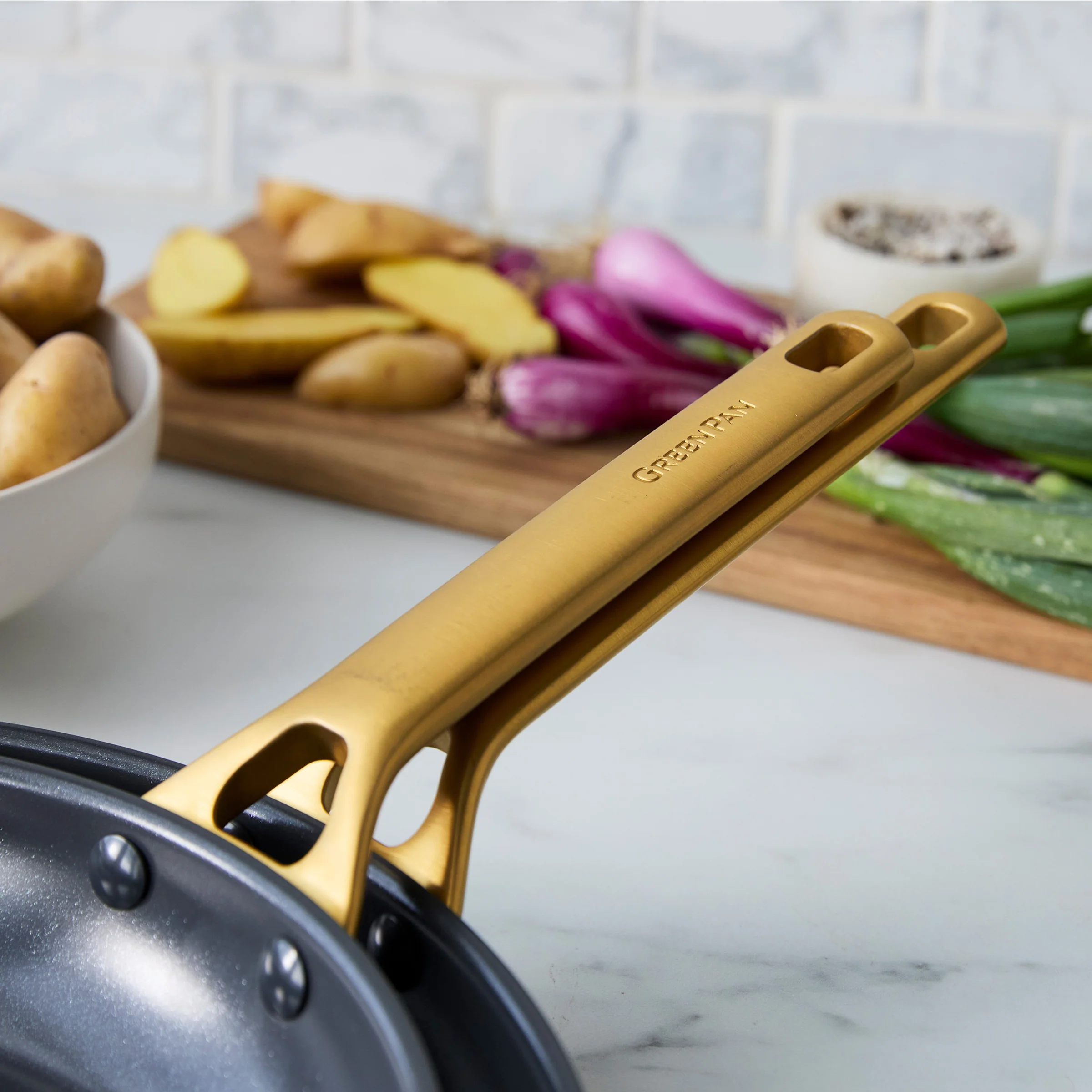 Reserve Pro Ceramic Nonstick 8, 10 and 12 Frypan Set | Black