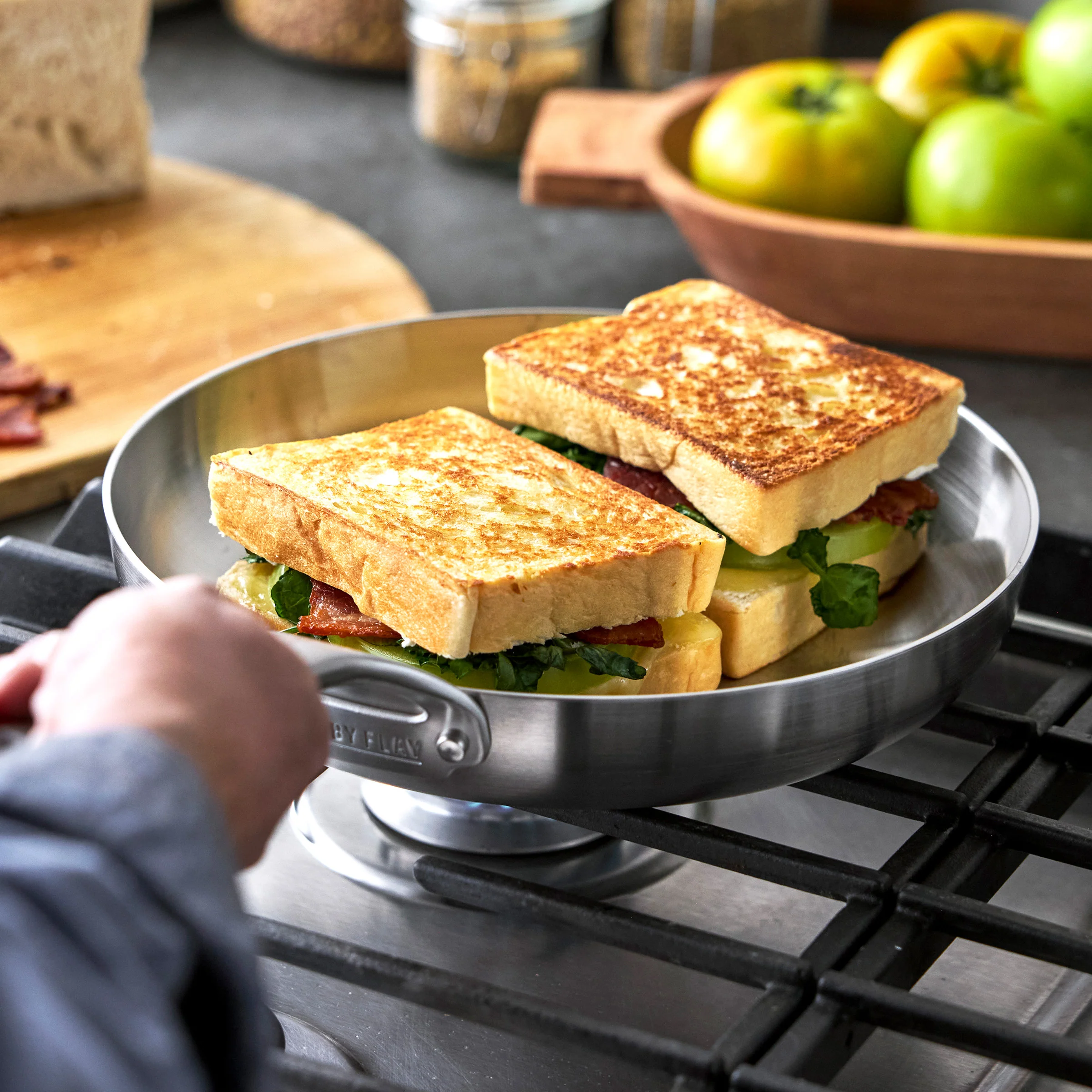 Bobby Flay by GreenPan Chef Series Uncoated Stainless Steel 10-Piece Cookware Set