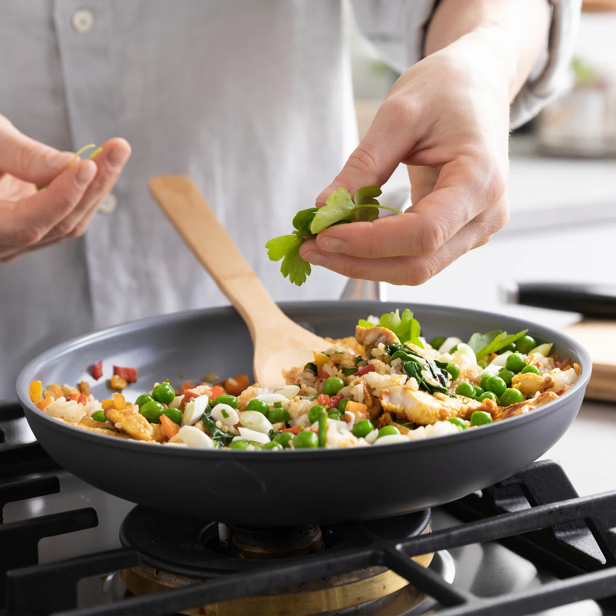 Lima Ceramic Nonstick 8, 10 and 12 Frypan Set