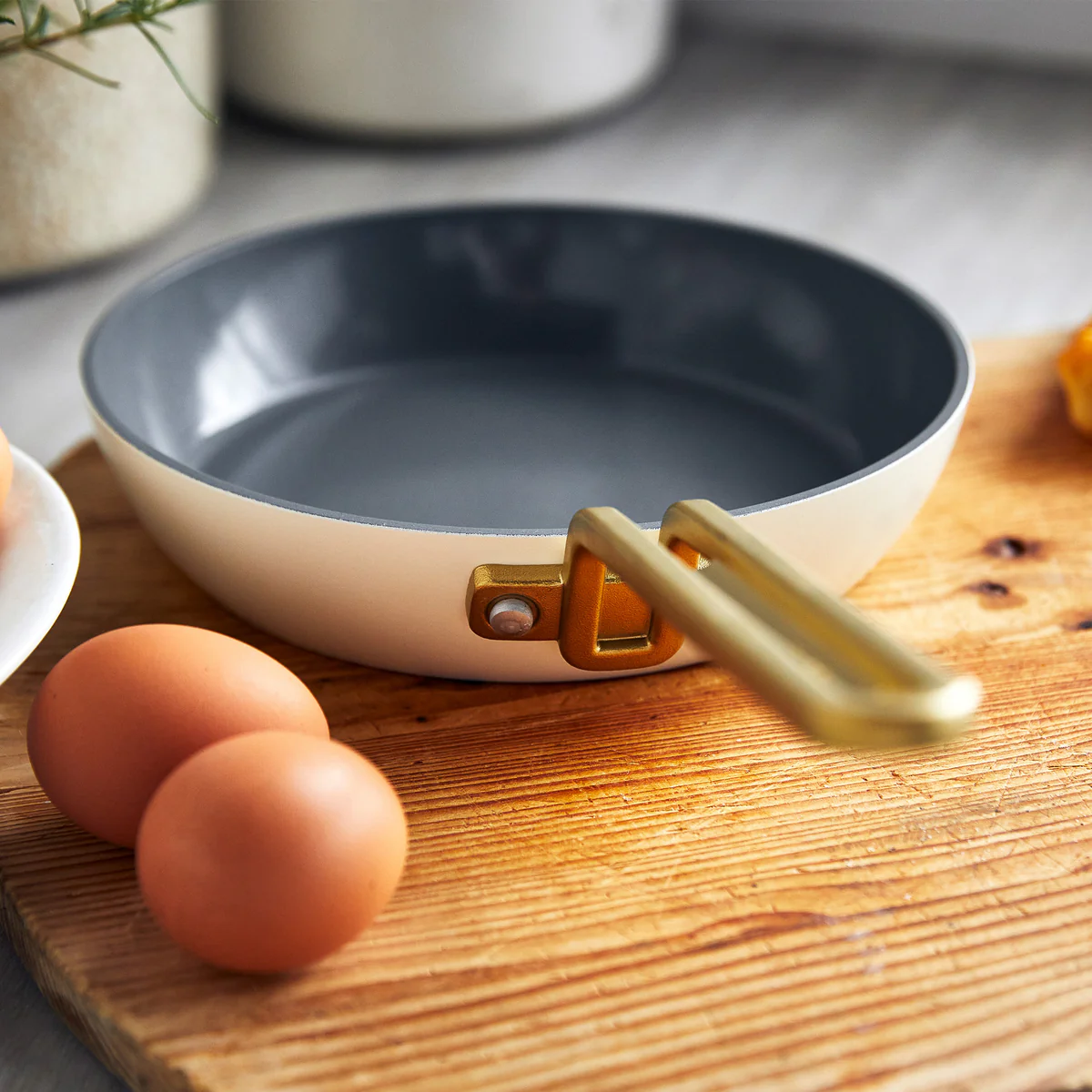 Stanley Tucci™ Ceramic Nonstick 8 Frypan | Carrara White