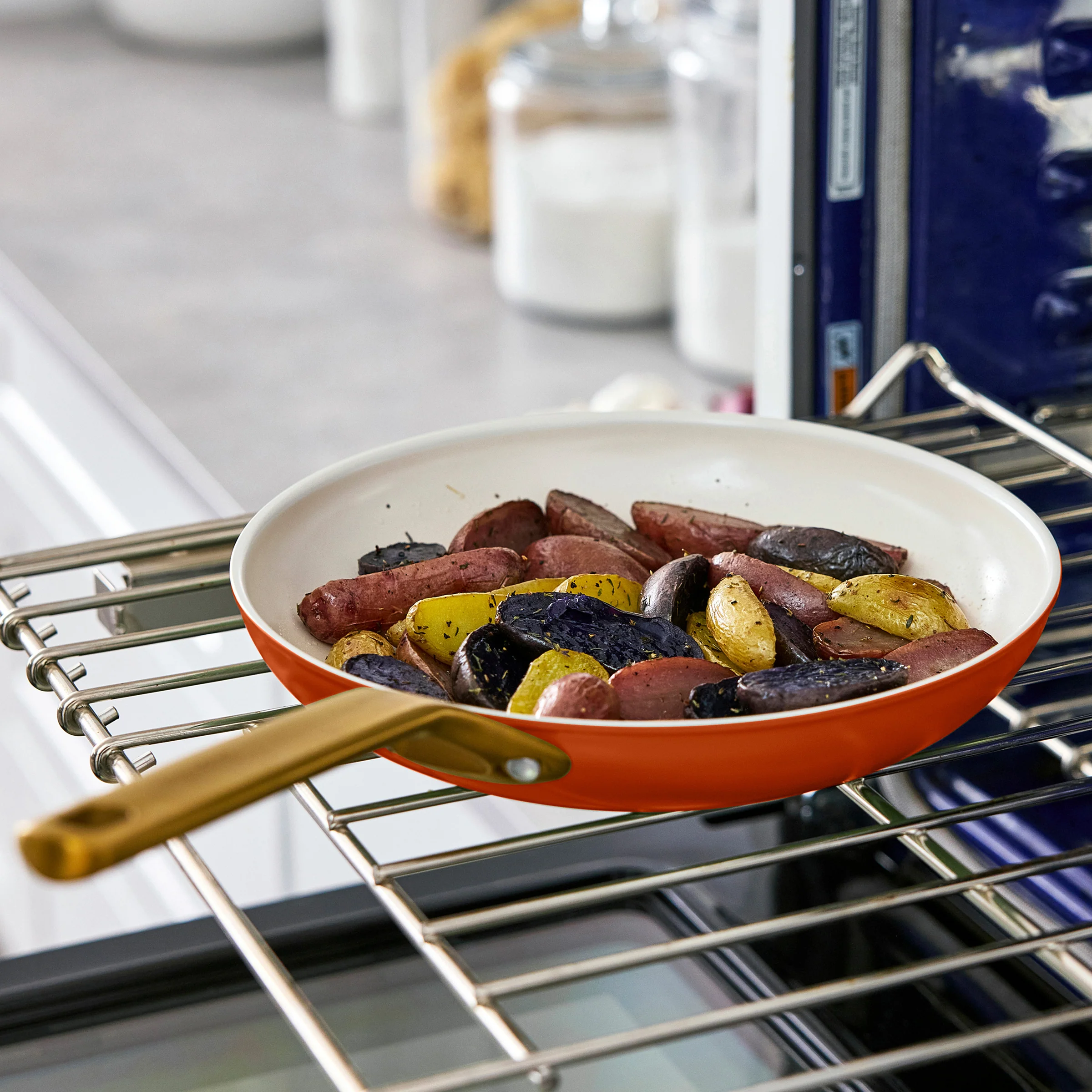 Reserve Pro Ceramic Nonstick 8, 10 and 12 Frypan Set | Harvest