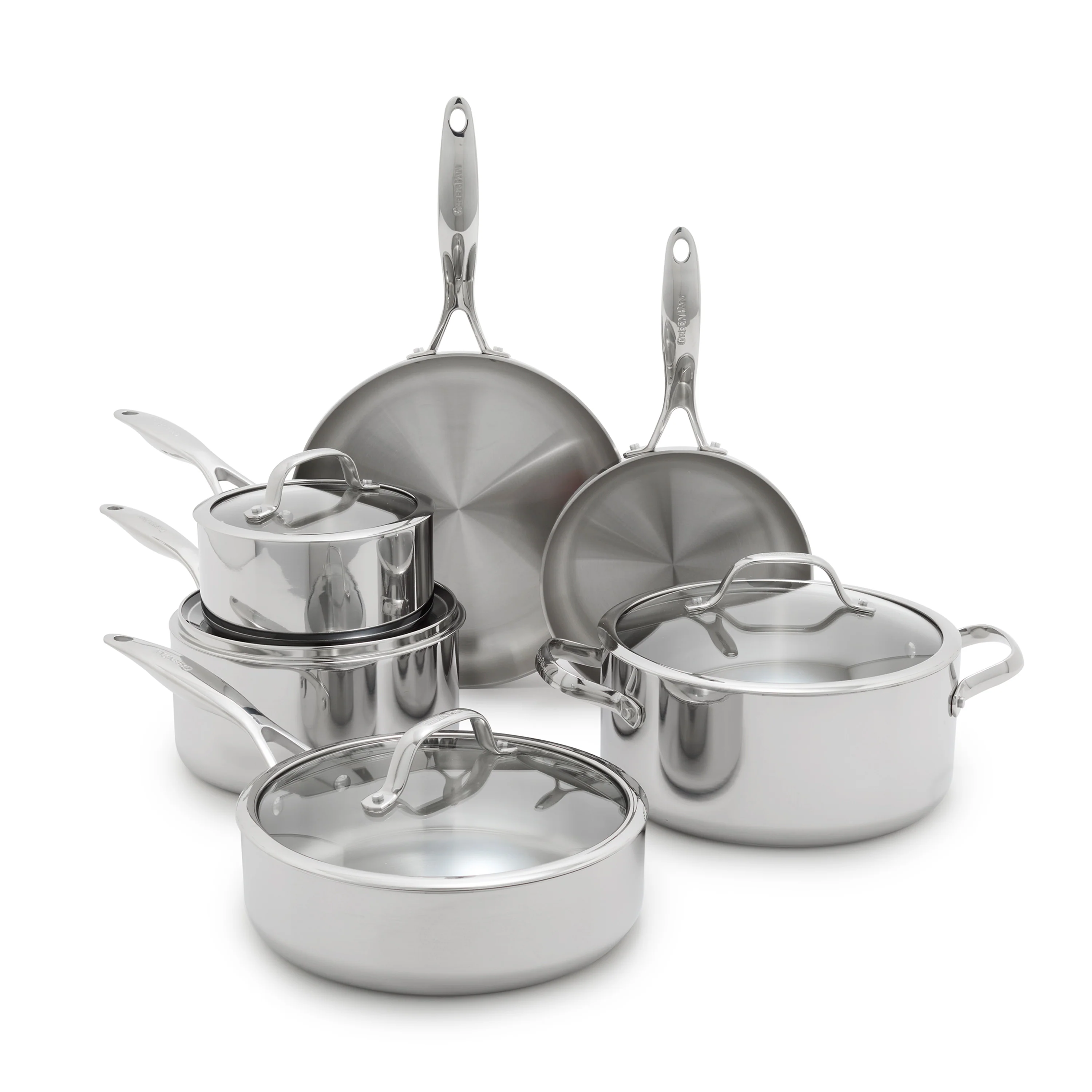 Valencia Pro Stainless Steel Uncoated 10-Piece Cookware Set