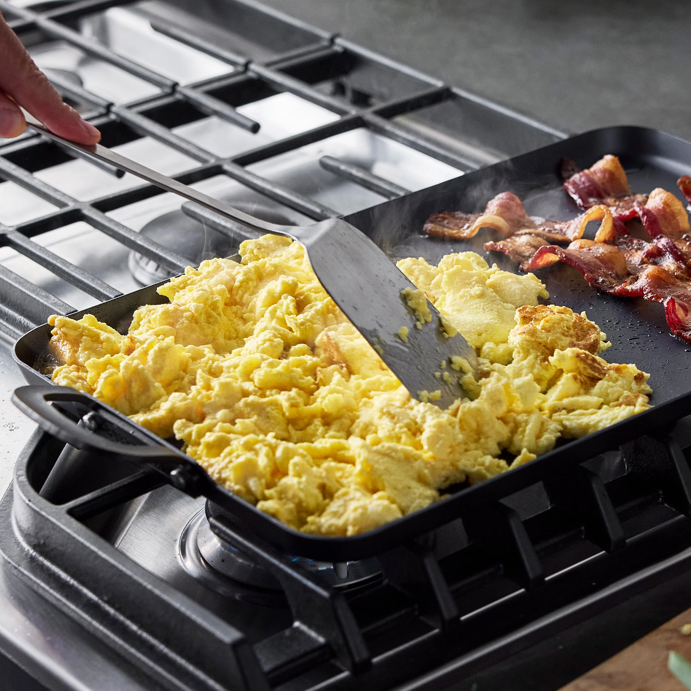 Bobby Flay by GreenPan 17 x 11 Carbon Steel Double Burner Griddle