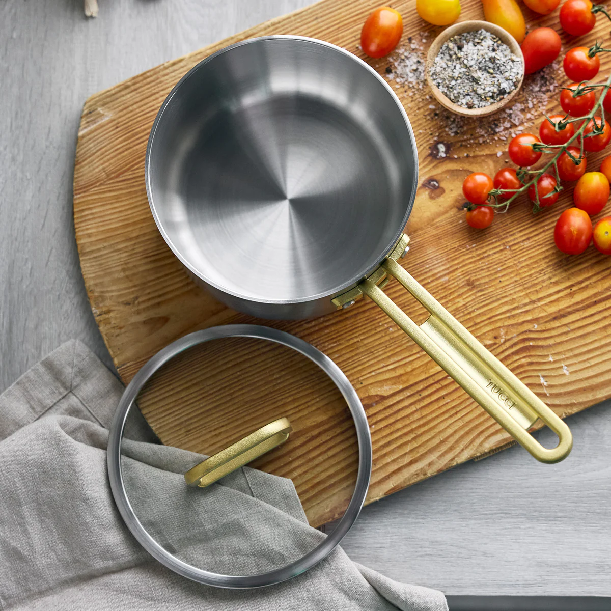 Stanley Tucci™ Uncoated Stainless Steel 2-Quart Saucepan with Lid