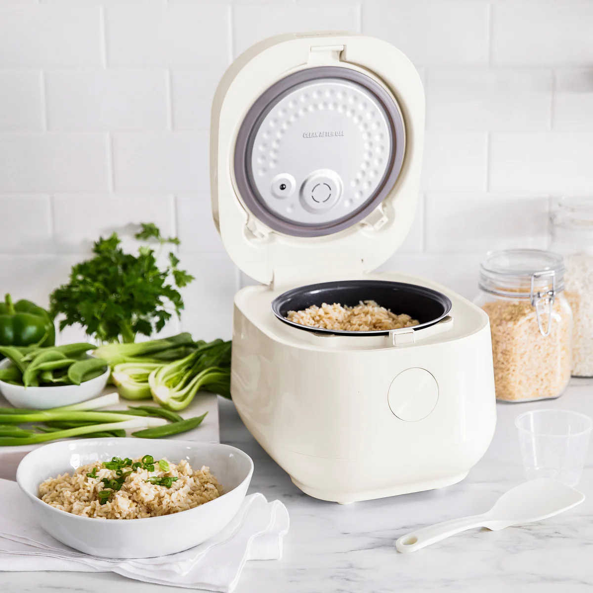 Bistro 8-Cup Carb-Reducing Rice Cooker | Cloud Cream