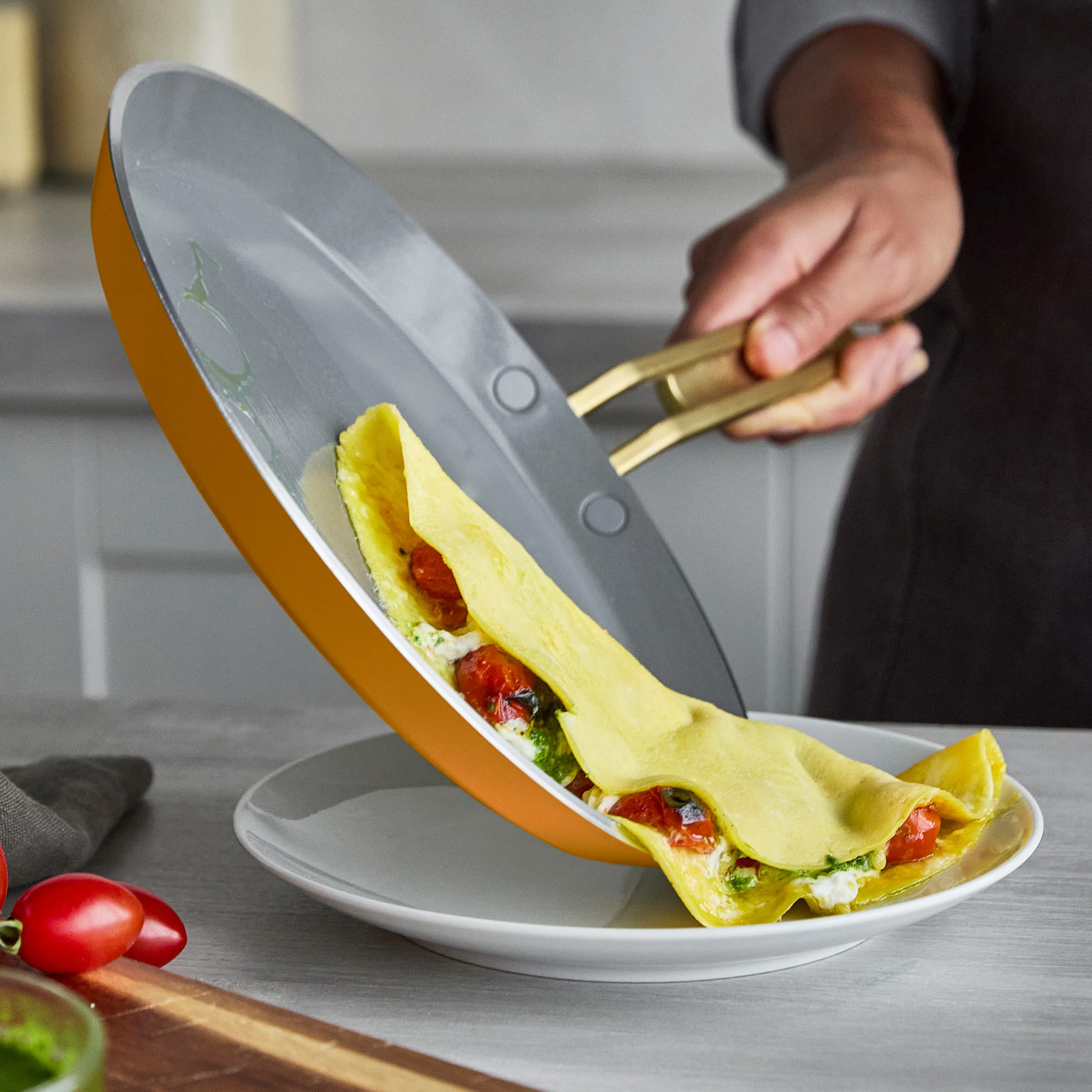 Stanley Tucci™ Ceramic Nonstick 10 Crepe and Omelette Pan | Roma Gold