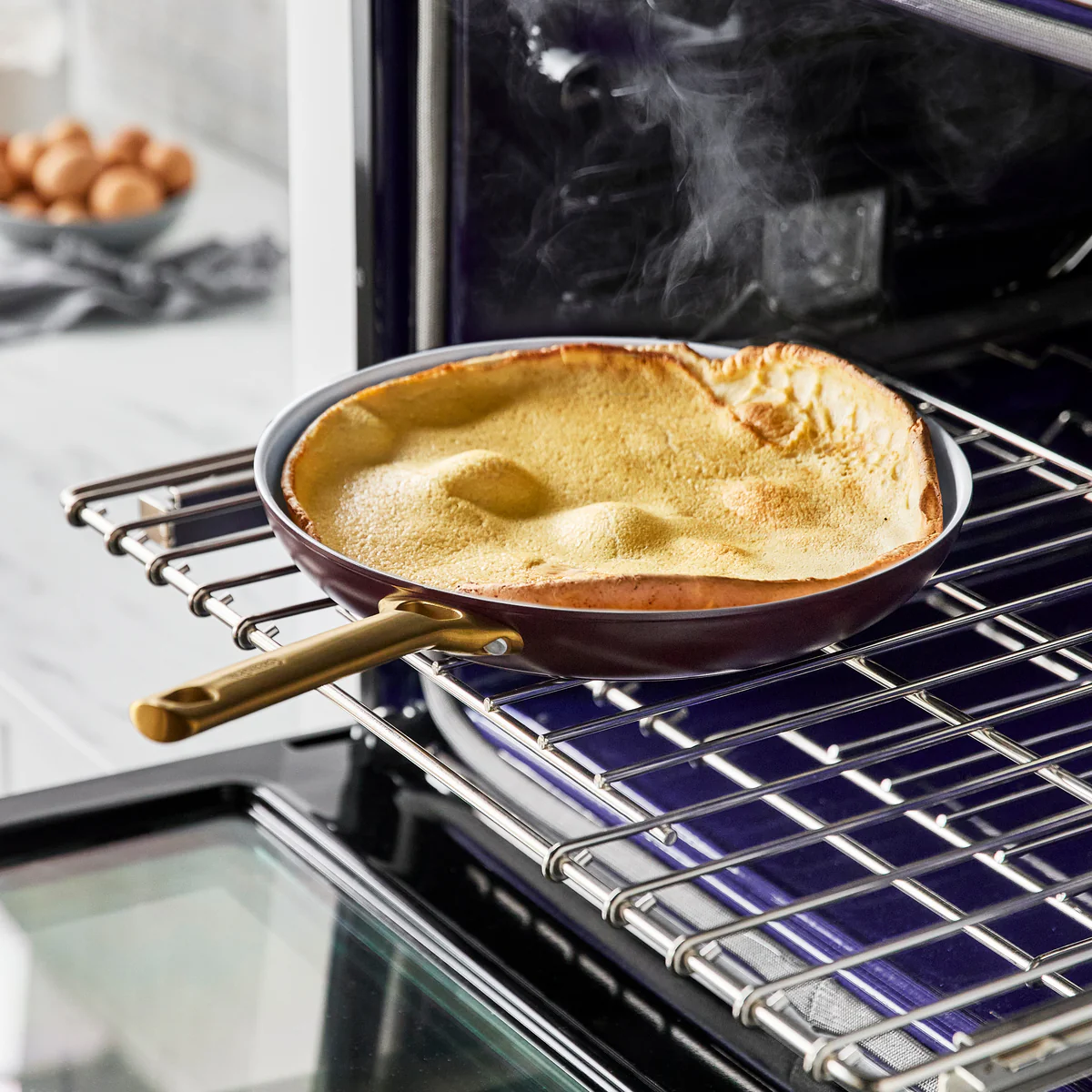 Reserve Ceramic Nonstick 10 and 12 Frypan Set | Burgundy