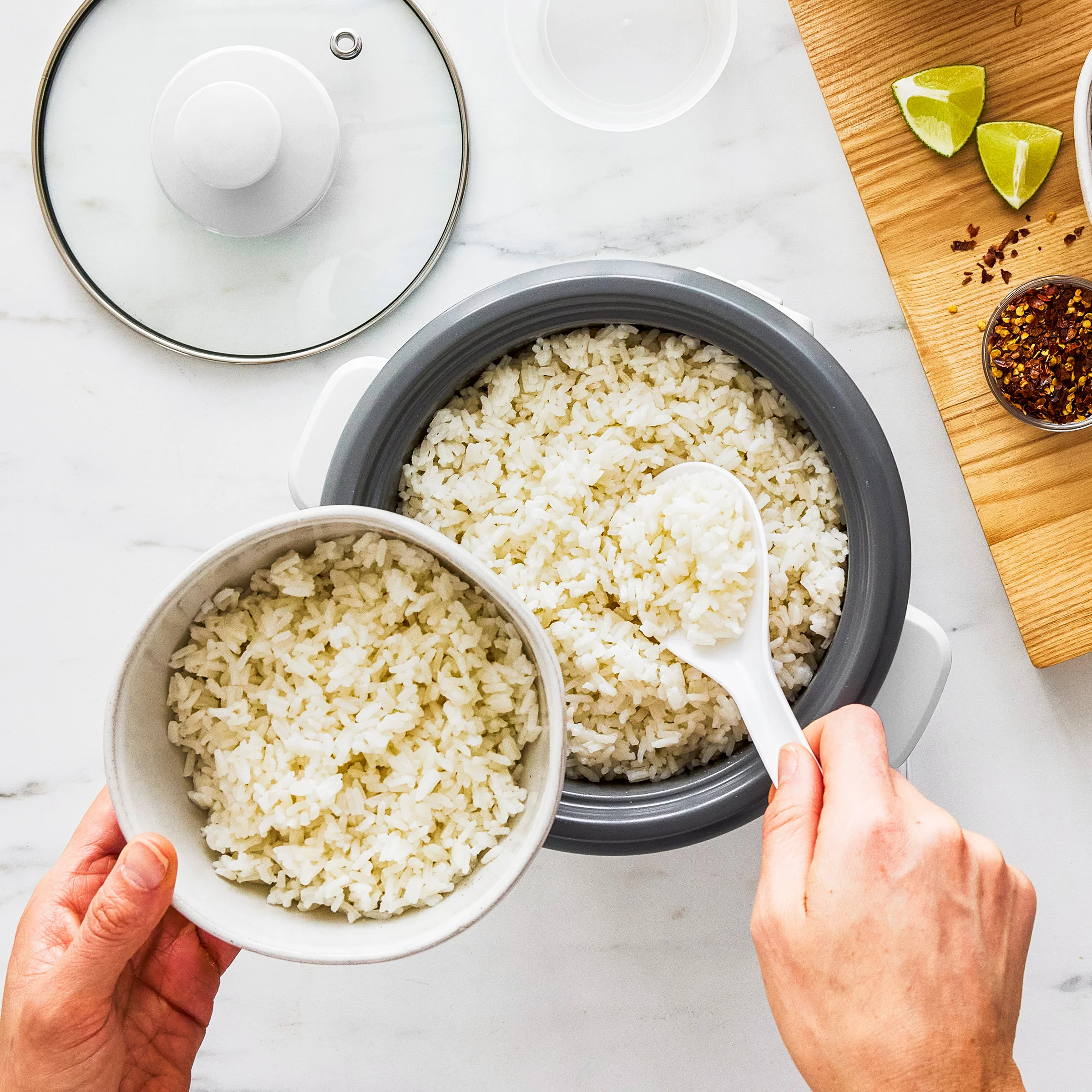 GreenLife 6-Cup Rice Cooker | White