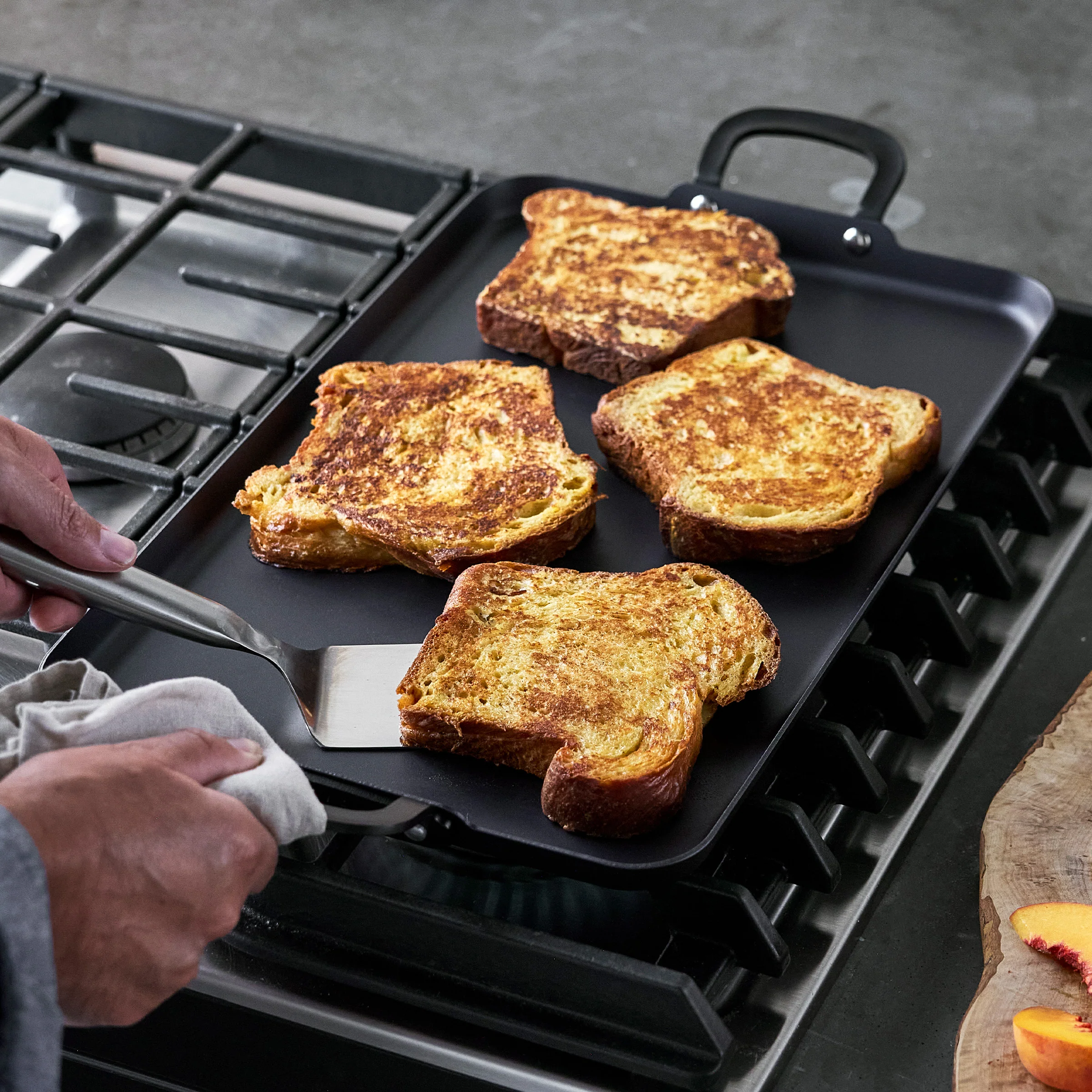 Bobby Flay by GreenPan 17 x 11 Carbon Steel Double Burner Griddle