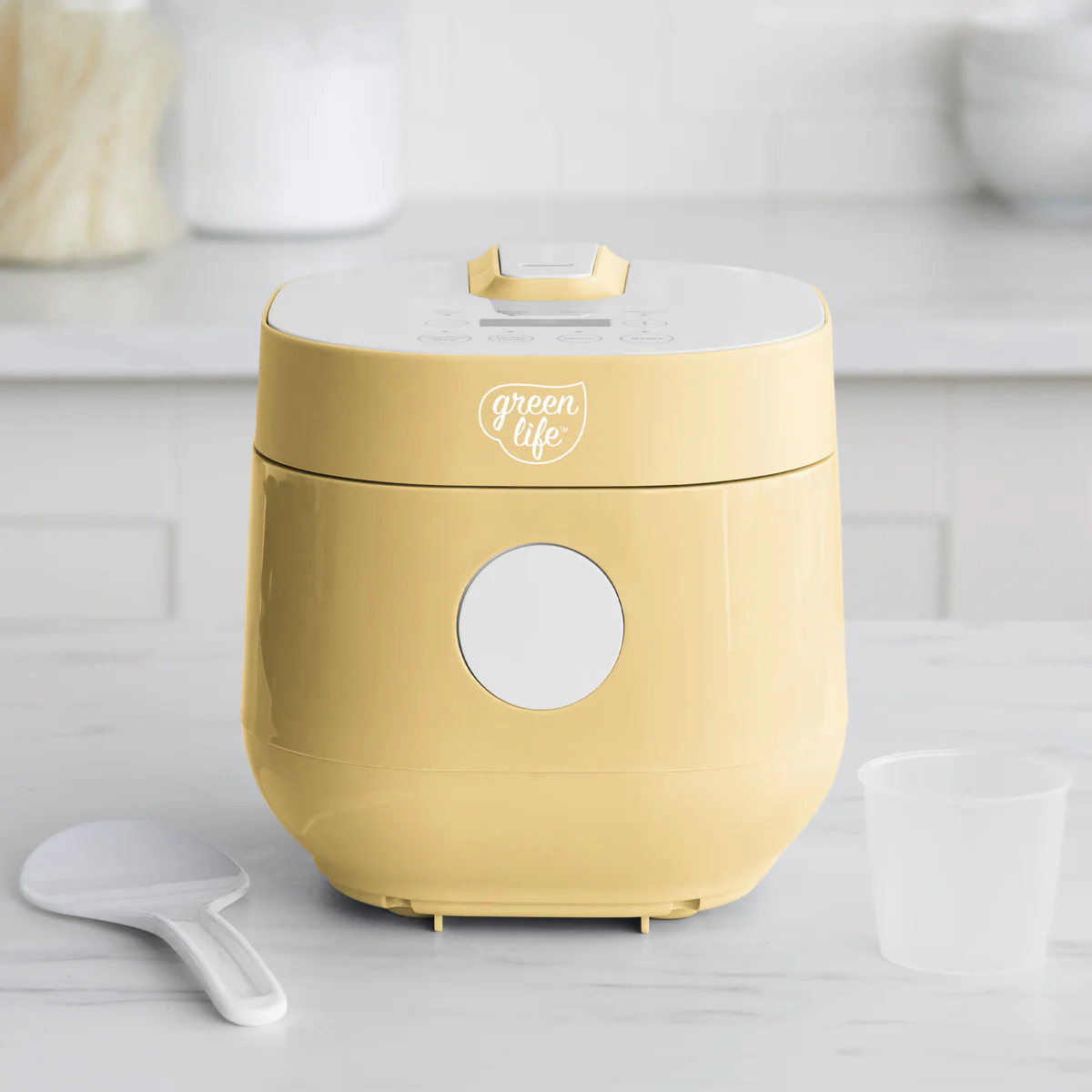 GreenLife 4-Cup Rice & Grains Cooker | Butter