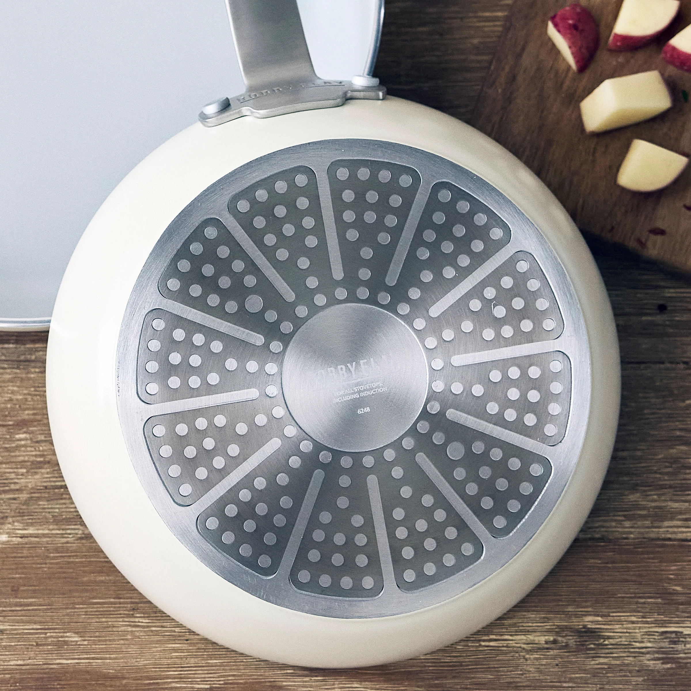 Bobby Flay by GreenPan Professional Ceramic Nonstick 12 Frypan | Cream