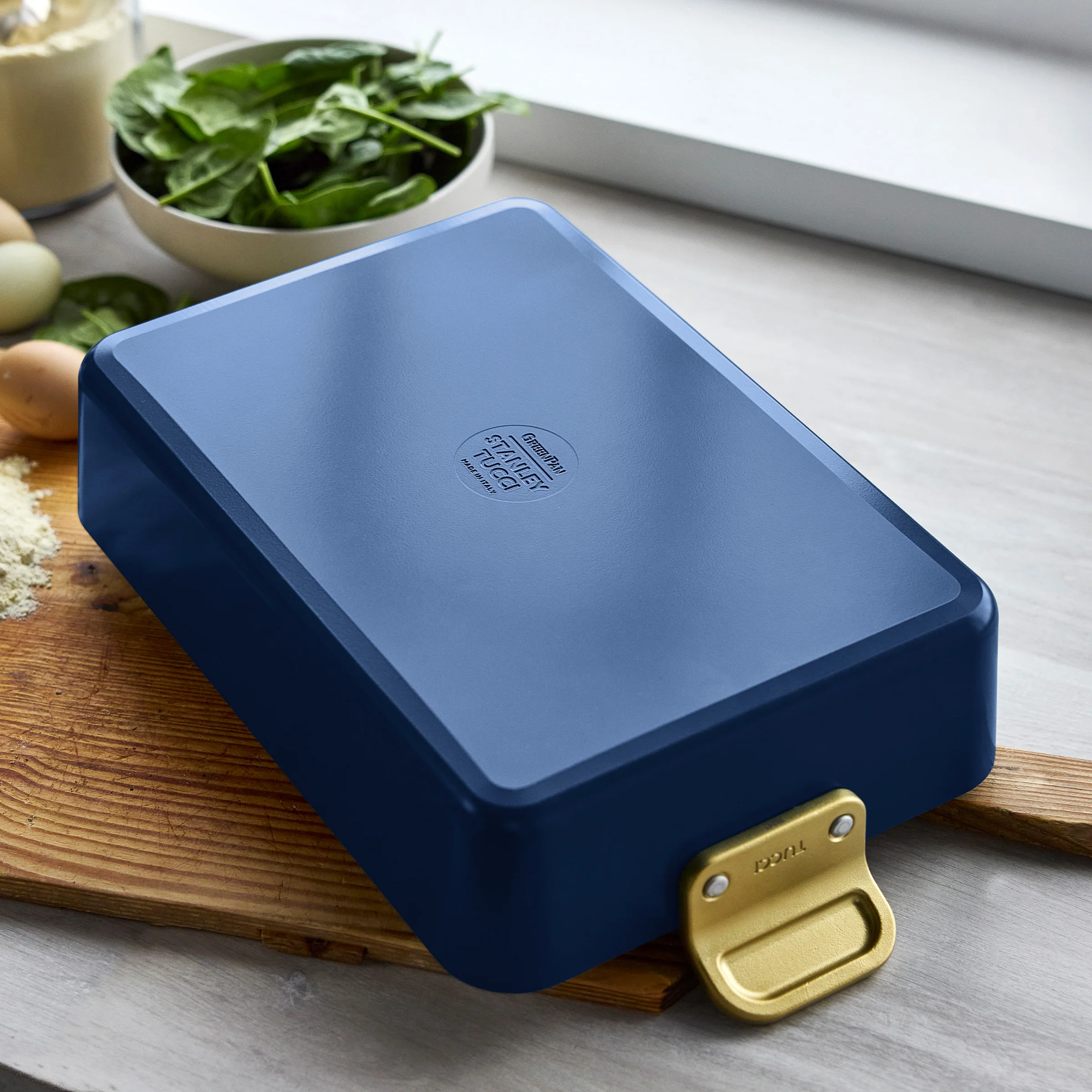 Stanley Tucci™ Ceramic Nonstick Lasagna Pan | Marino Blue