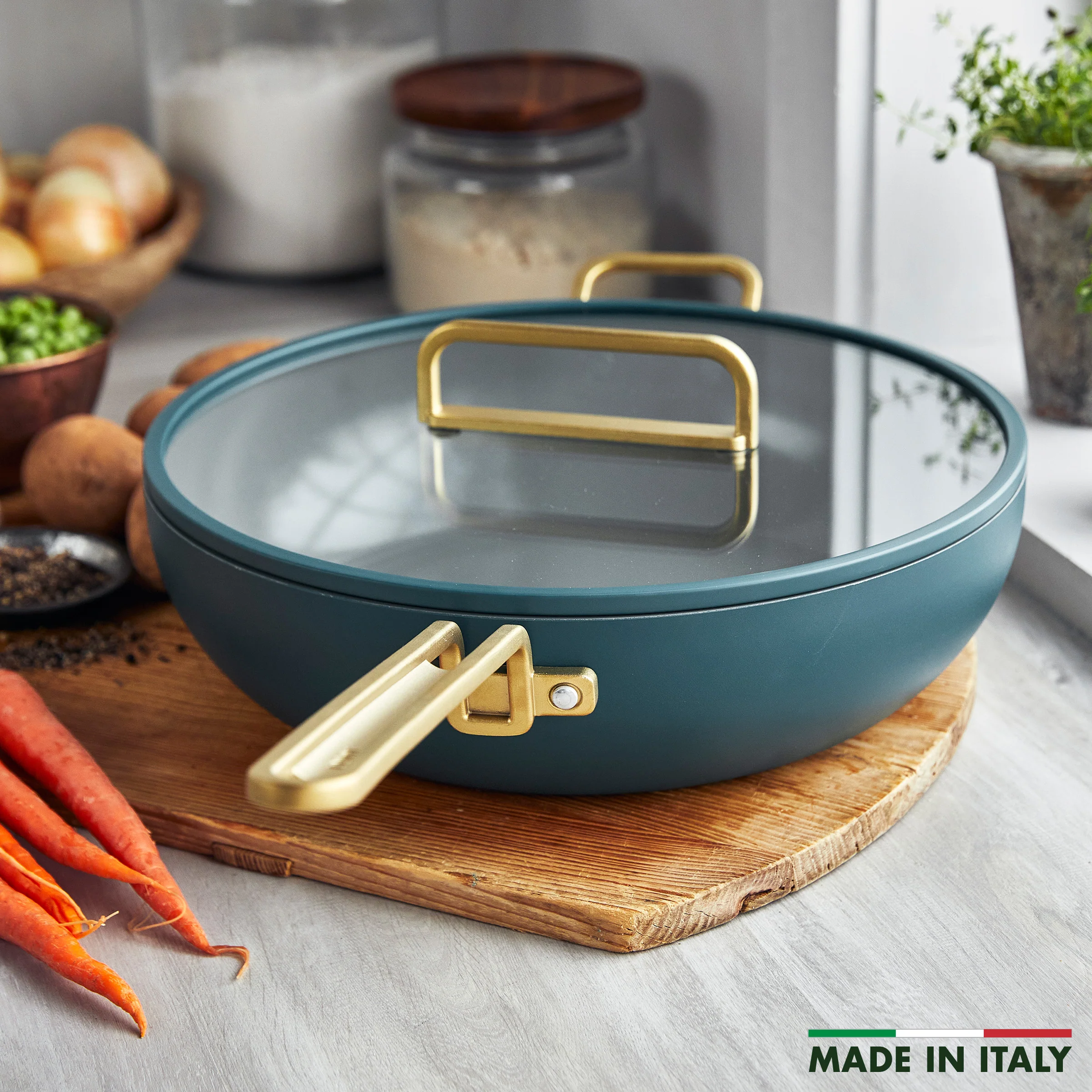 Stanley Tucci™ Ceramic Nonstick 6.5-Quart Essential Stanley Pan | Venetian Teal