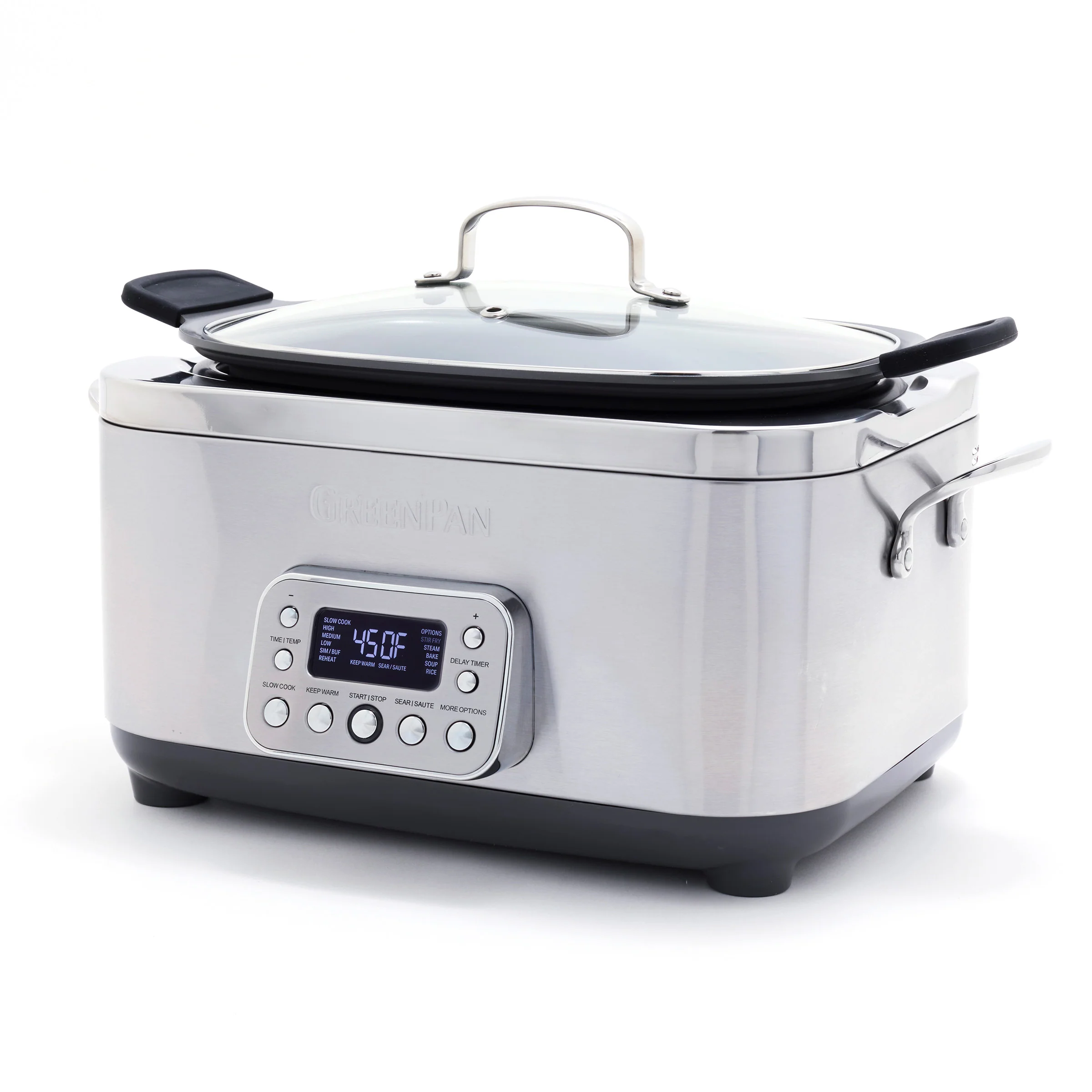 Elite 14-in-1 6-Quart Slow Cooker | Premiere Stainless Steel