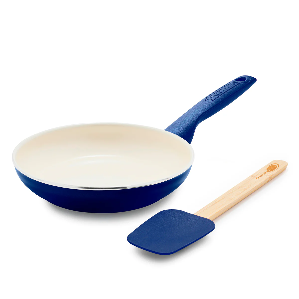 Rio Ceramic Nonstick 8 Frypan with Spatula | Navy