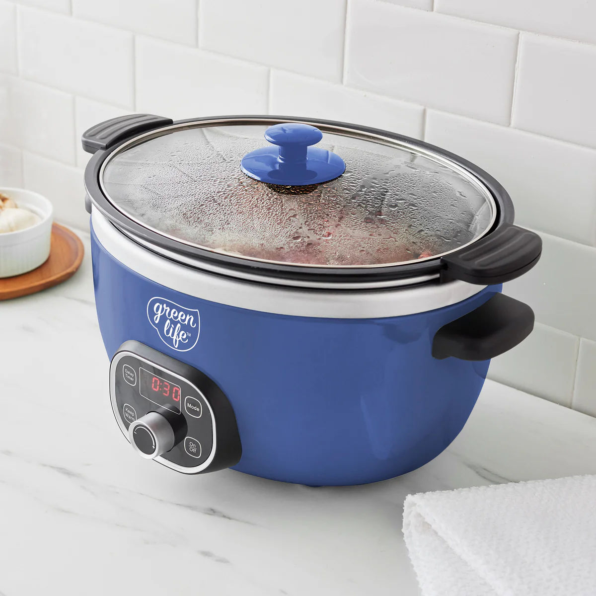 GreenLife Healthy 6-Quart Slow Cooker | Blue
