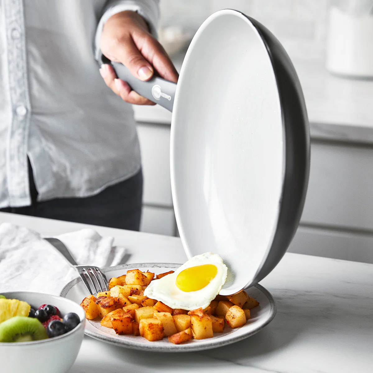 Dover Ceramic Nonstick 10 Frypan | Charcoal Gray