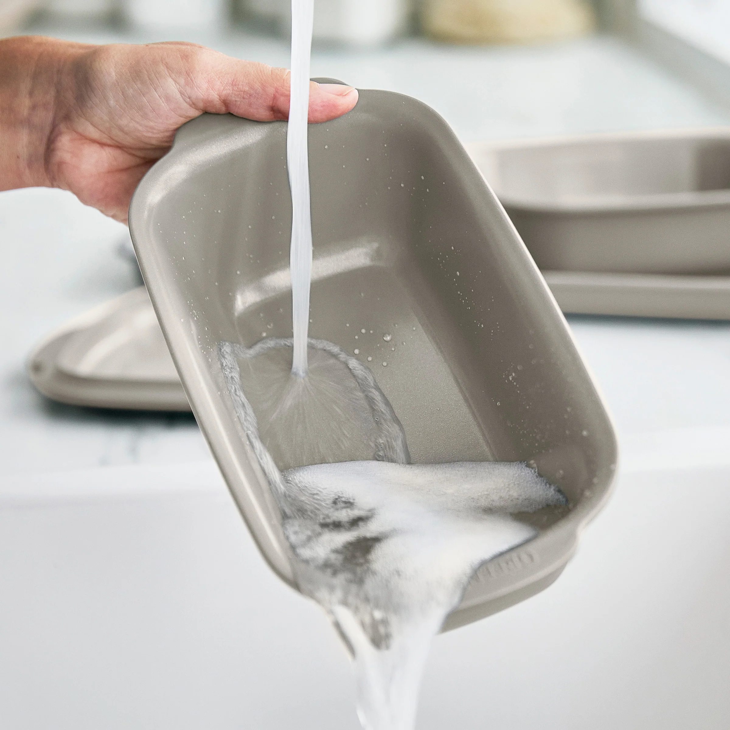 Premiere Ovenware Ceramic Nonstick 1 lb. Loaf Pan | Taupe