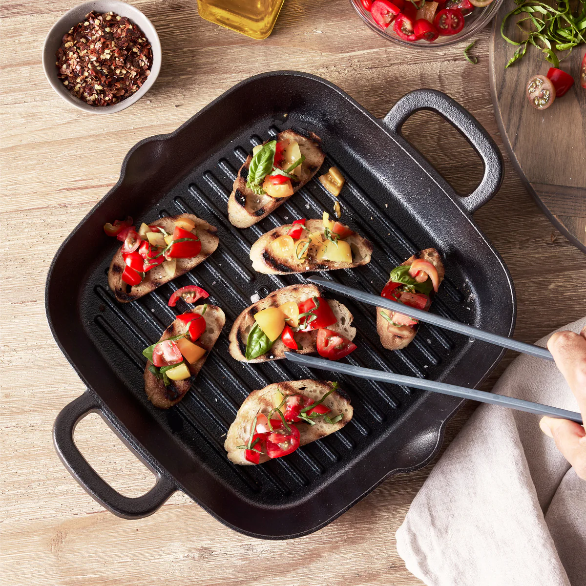 Bobby Flay by GreenPan 11 Cast Iron Square Grill Pan