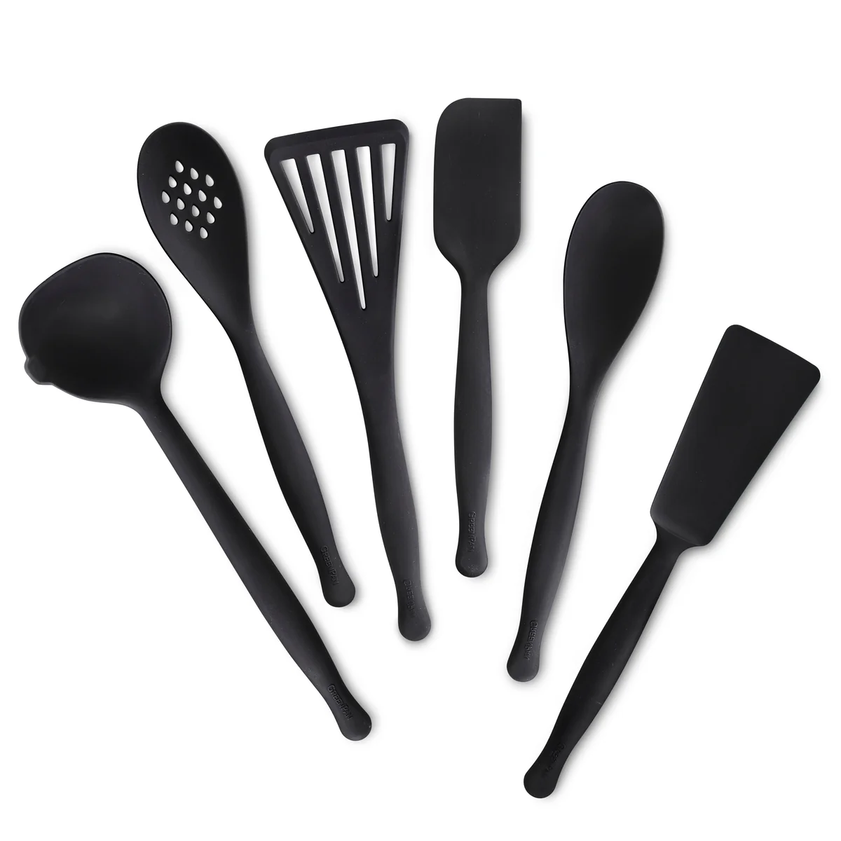 Premiere Silicone 6-Piece Utensil Set | Black