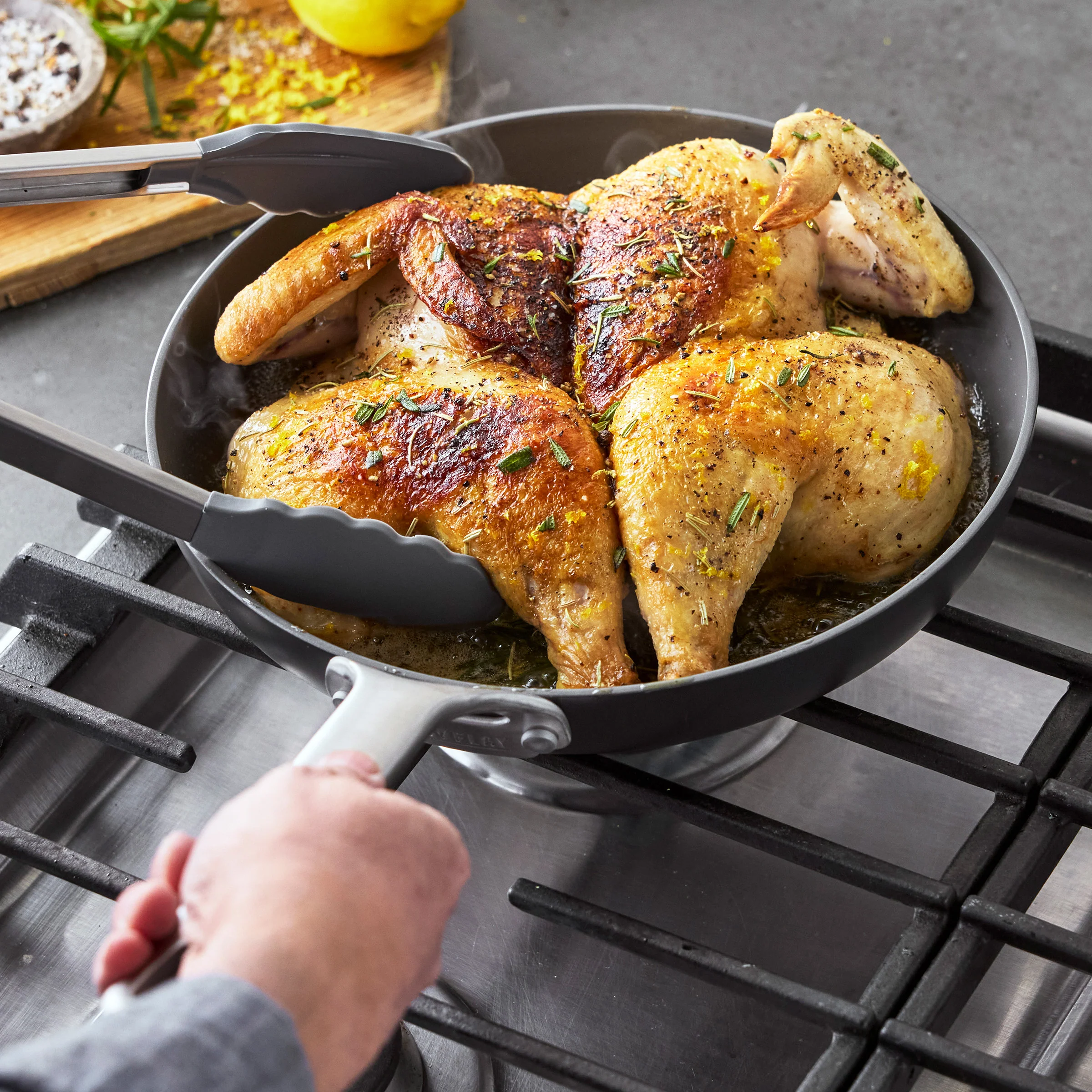 Bobby Flay by GreenPan Chef Series Hard Anodized 10 and 12 Frypan Set