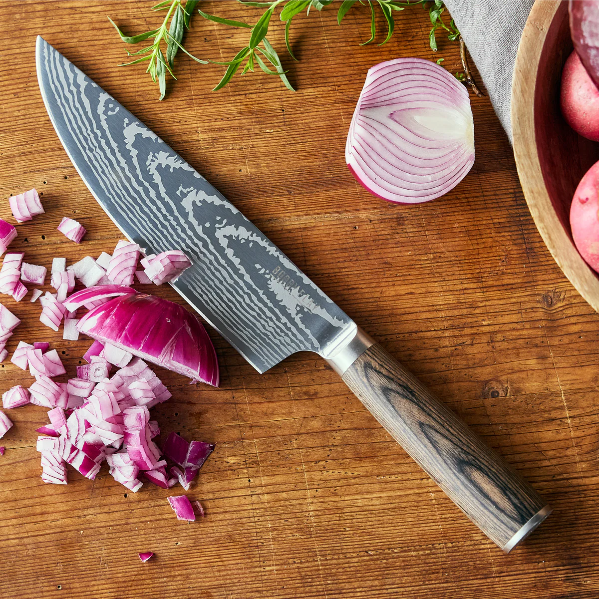 Bobby Flay by GreenPan Stainless Steel 8 Chef's Knife with Sheath